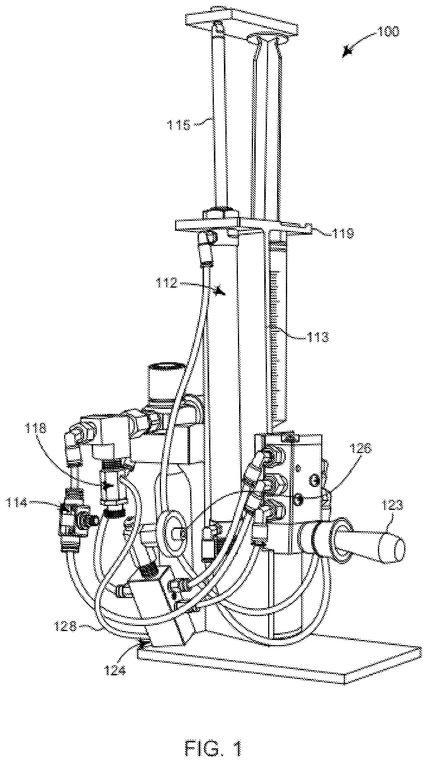 Patent US12090121 — Pneumatic sterile liquid compounding machine — Figure 1