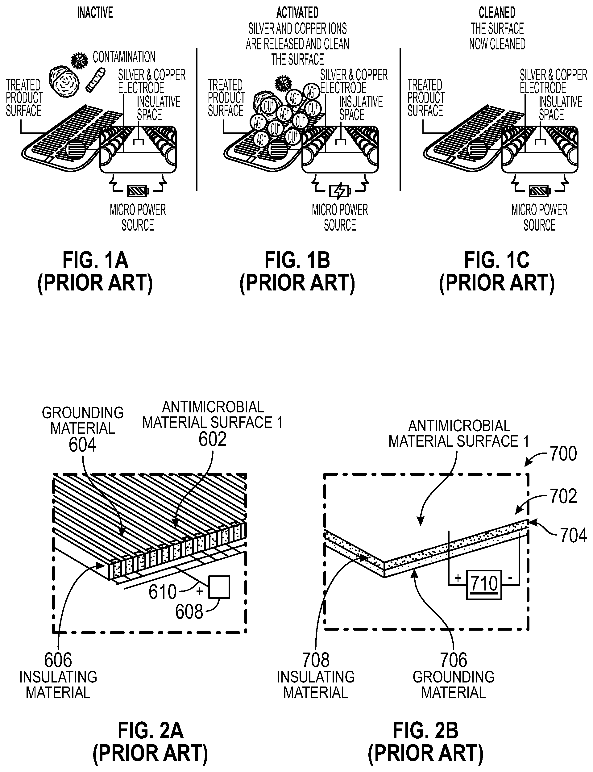 Patent US12090237 — Battery-activated metal ionic antimicrobial surfaces — Figure 1