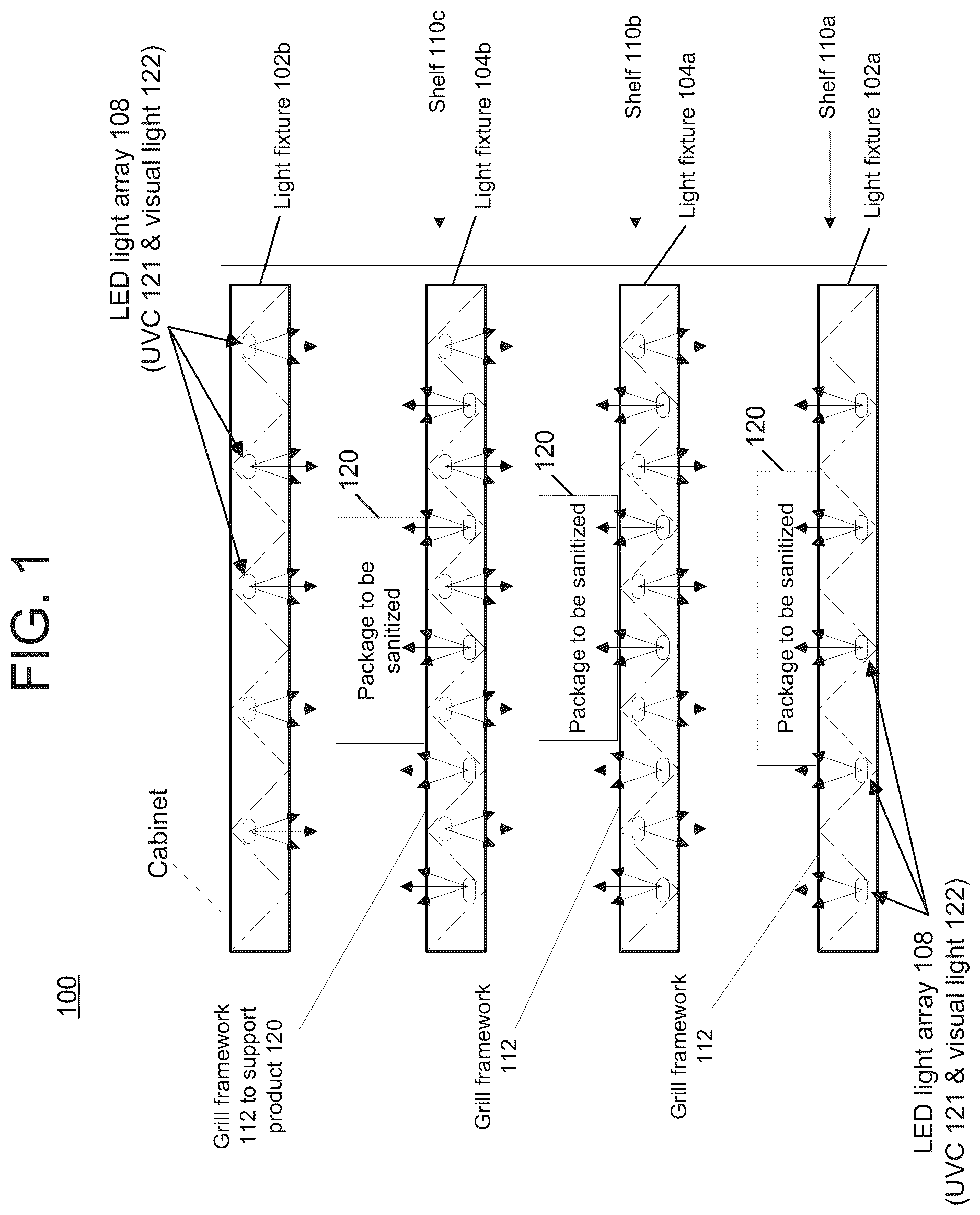 Patent US12090239 Figure 1 – Apparatus and method for ultraviolet disinfection