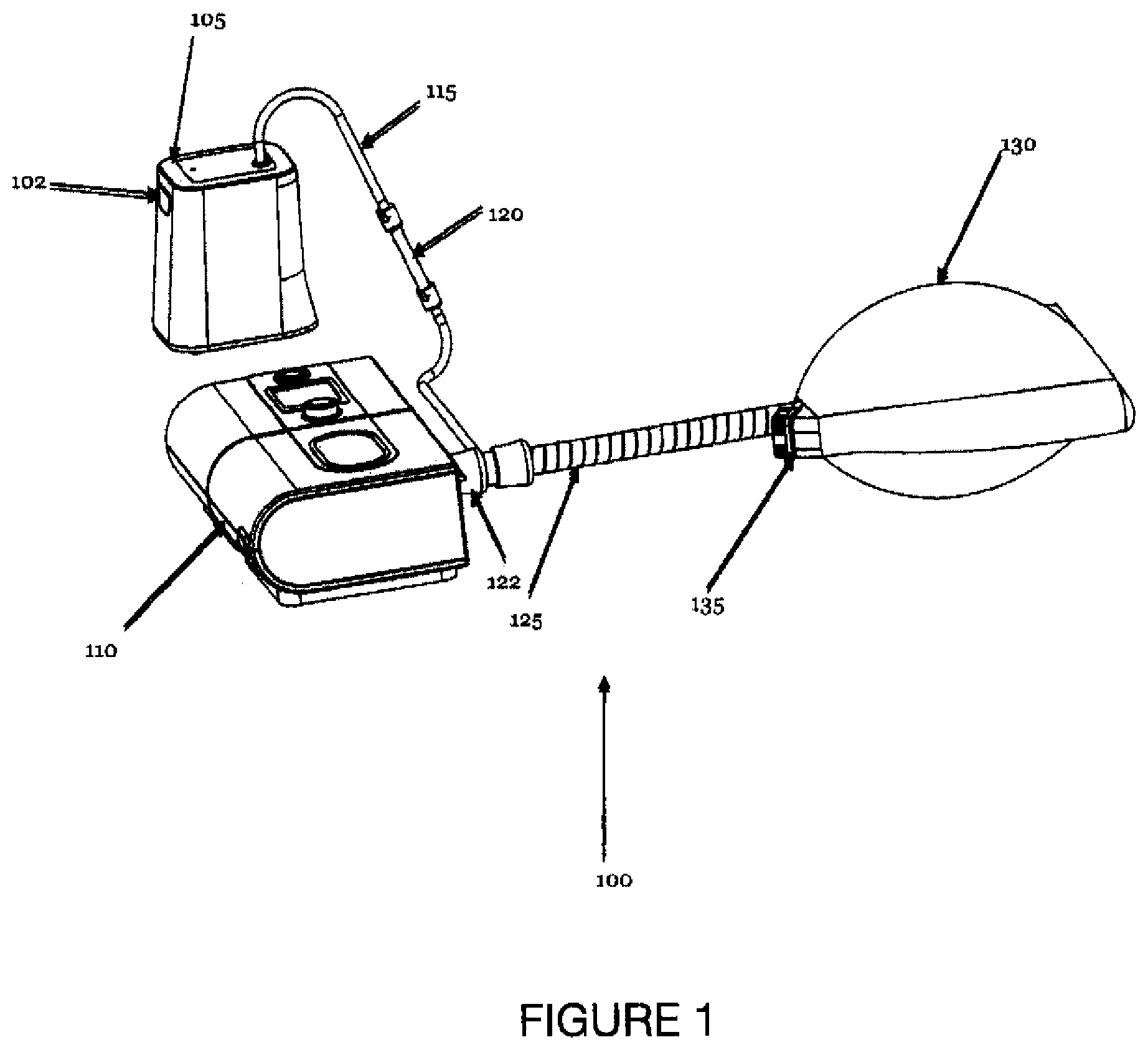 Patent US12090241 — Devices, systems and methods for ozone sanitization of continuous positive airway pressure devices — Figure 1