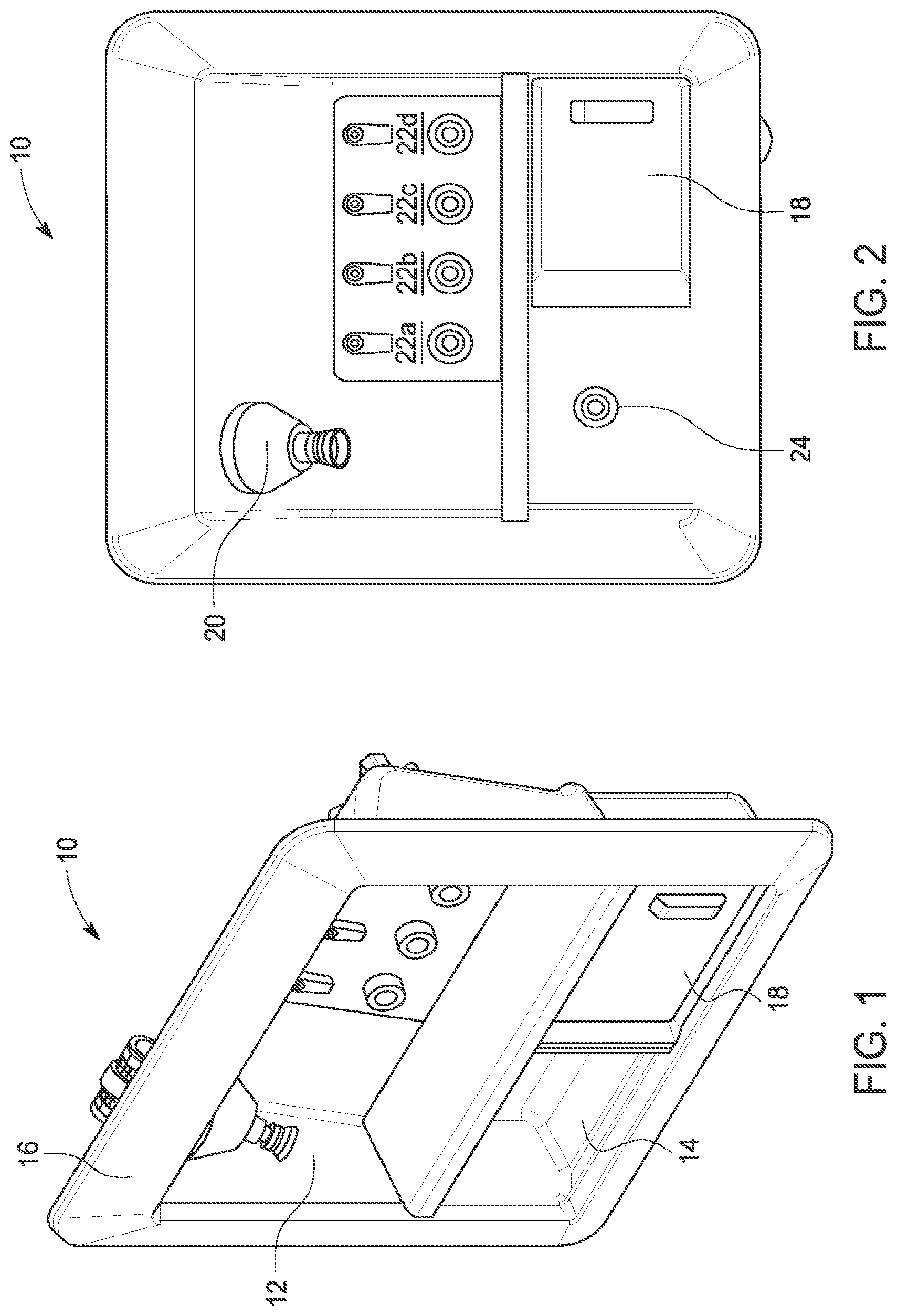 Patent US12090259 — Wall box for hemodialysis interface — Figure 1