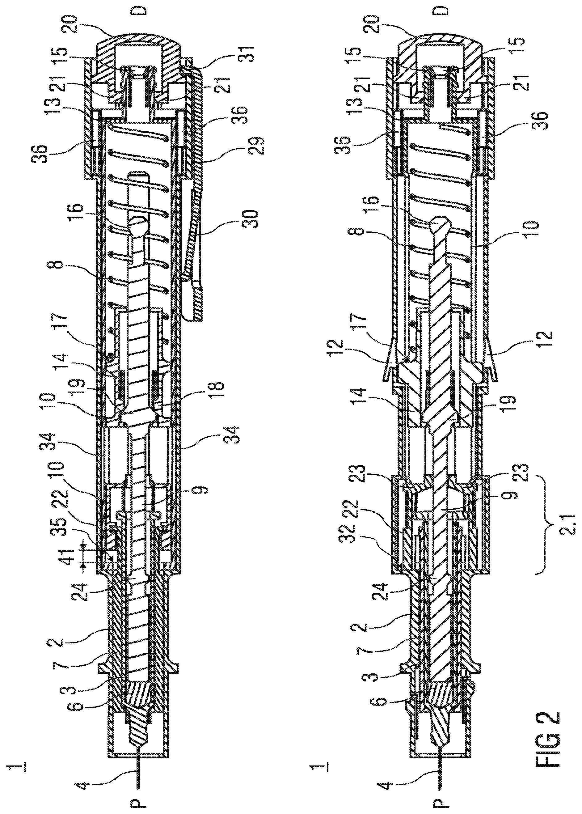 Patent US12090302 Figure 2 – Auto-injector