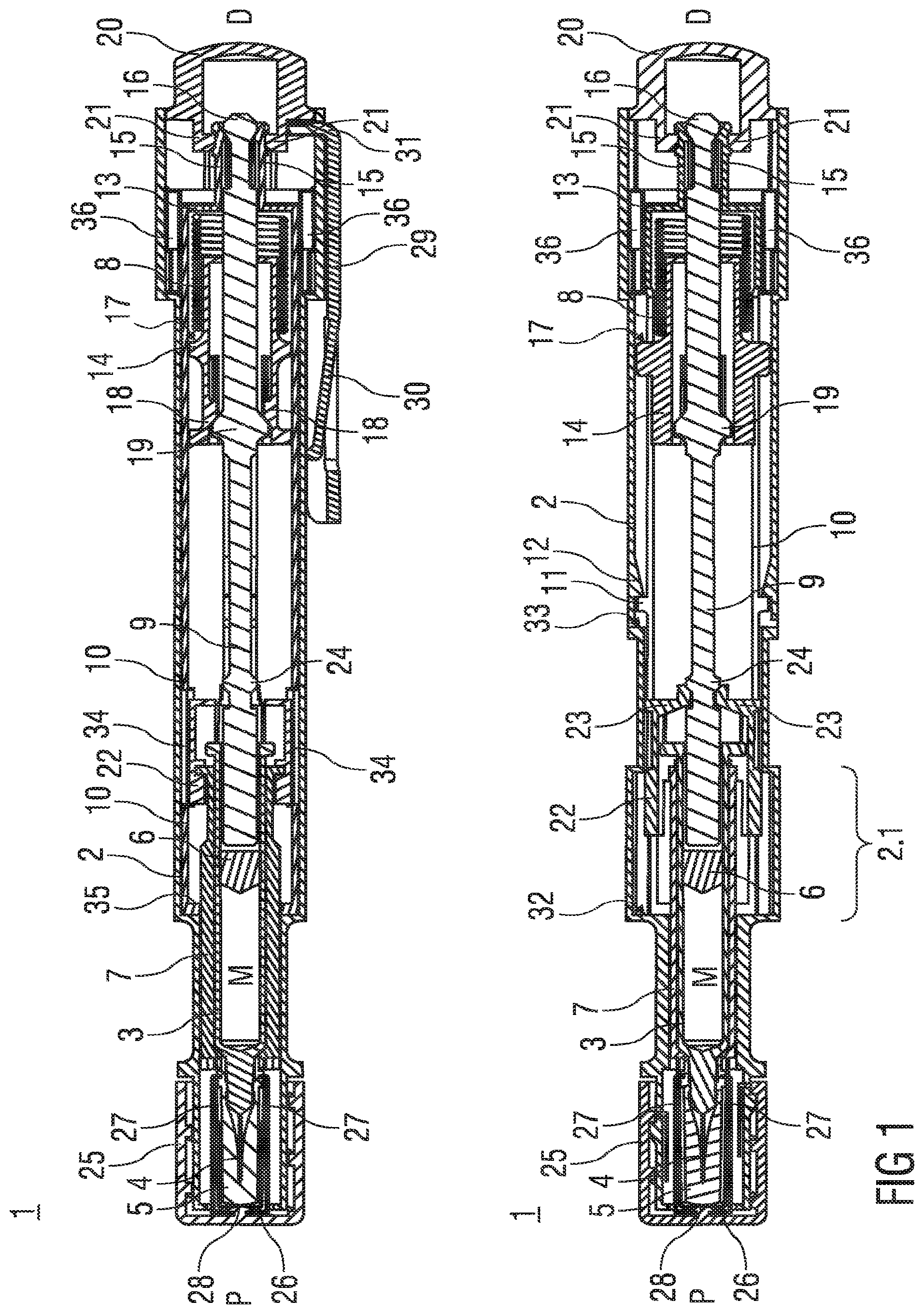 Patent US12090303 — Auto-injector — Figure 1