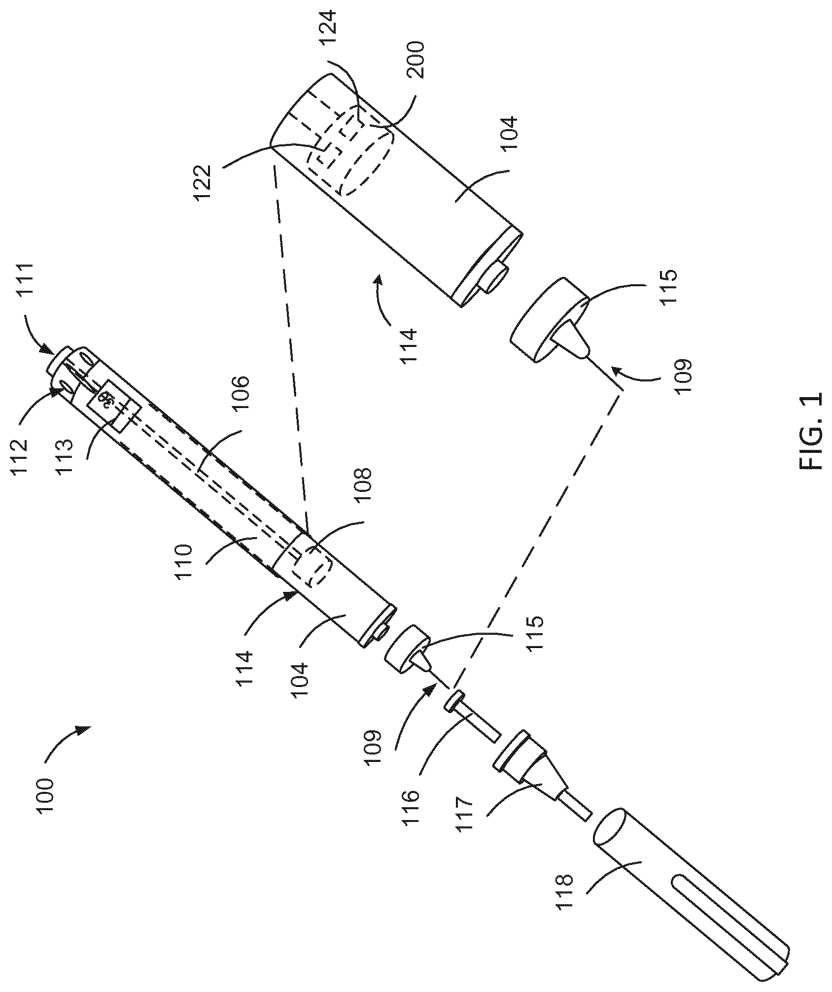 Patent US12090306 — Wireless electronics assembly for injection devices — Figure 1