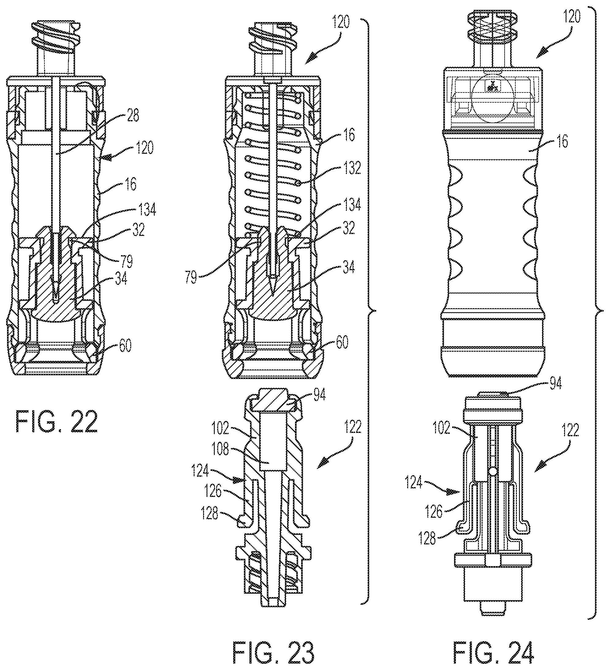 Patent US12090308 Figure 9 – Syringe adapter with lock mechanism