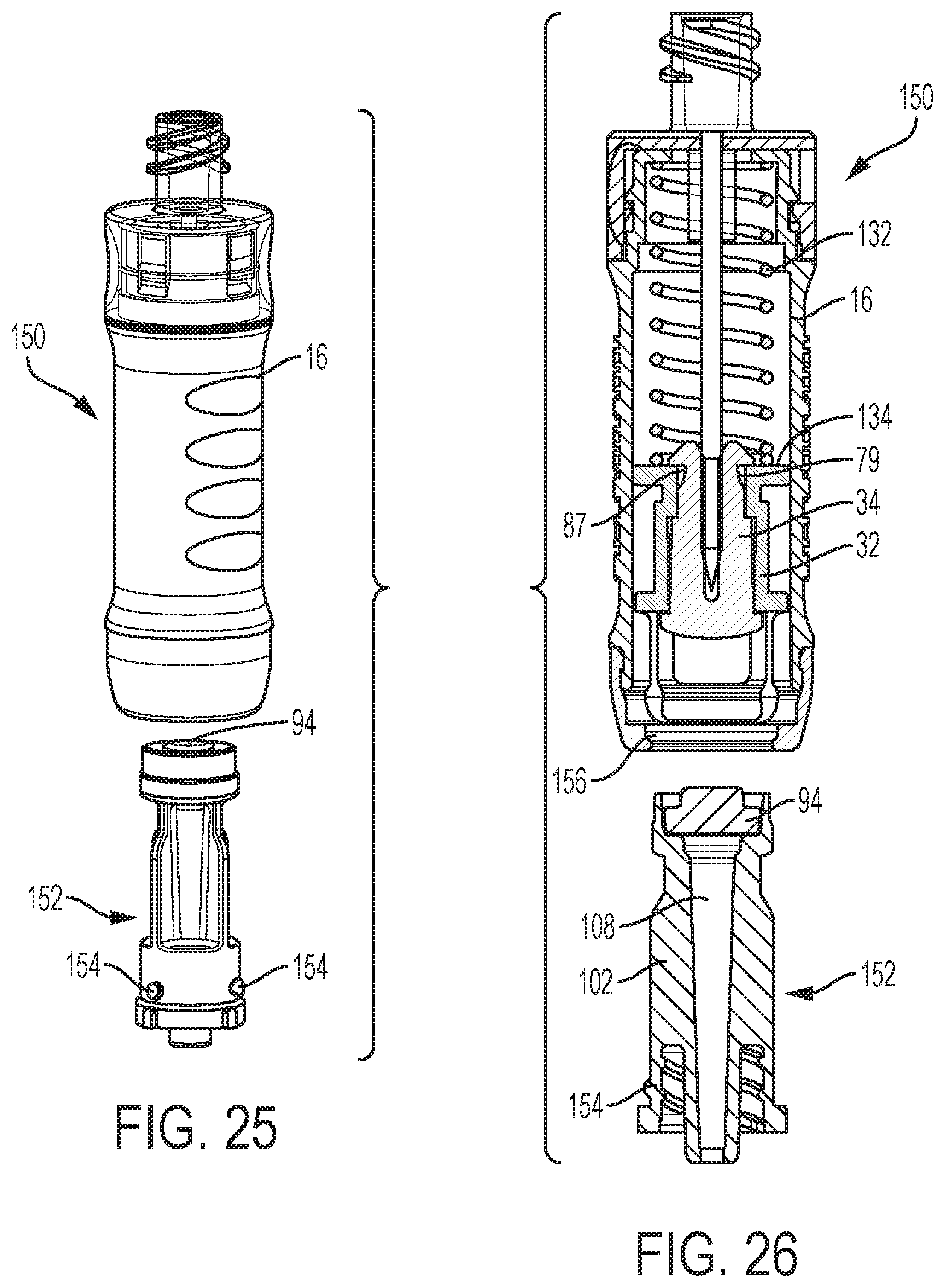 Patent US12090308 Figure 10 – Syringe adapter with lock mechanism
