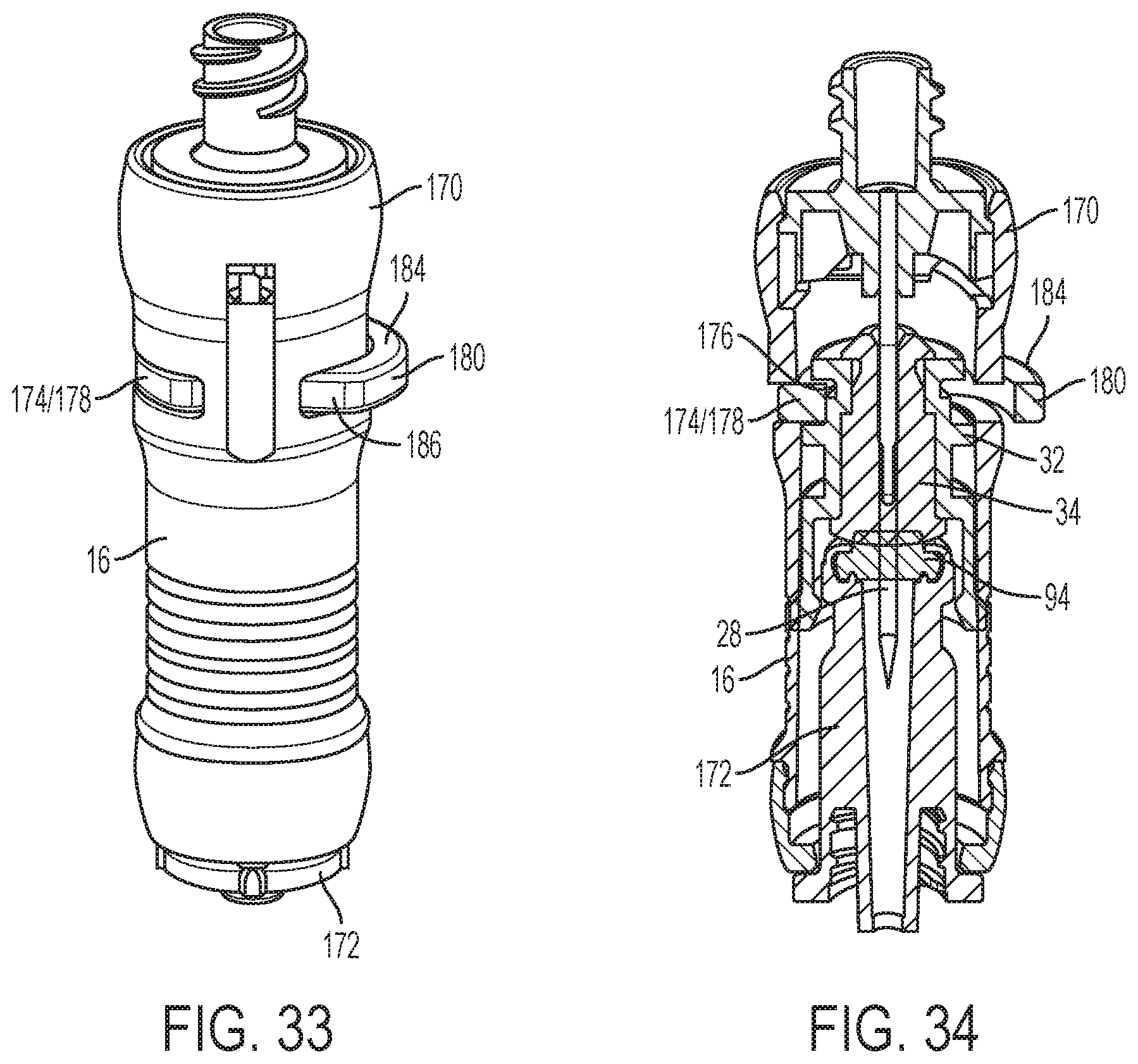 Patent US12090308 Figure 15 – Syringe adapter with lock mechanism