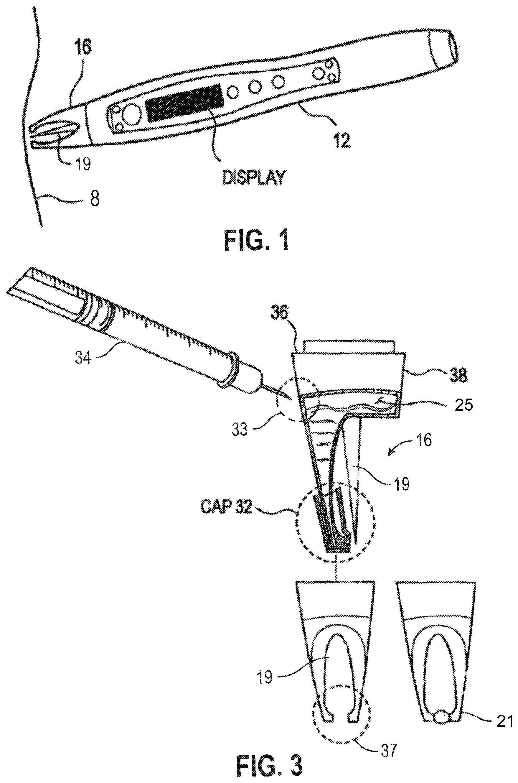 Patent US12090335 — Attachable tip for electromagnetic hand piece — Figure 1