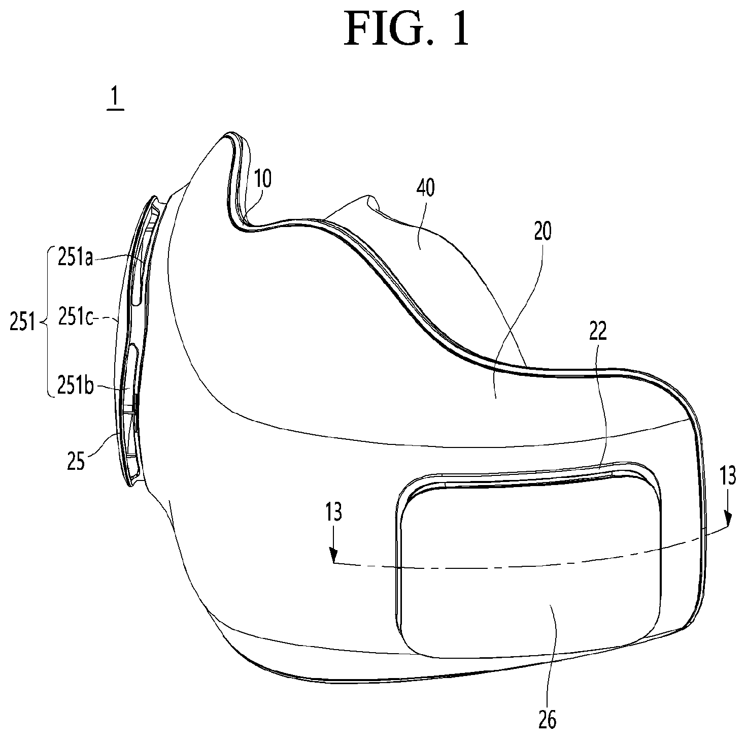 Patent US12090348 — Mask apparatus — Figure 1