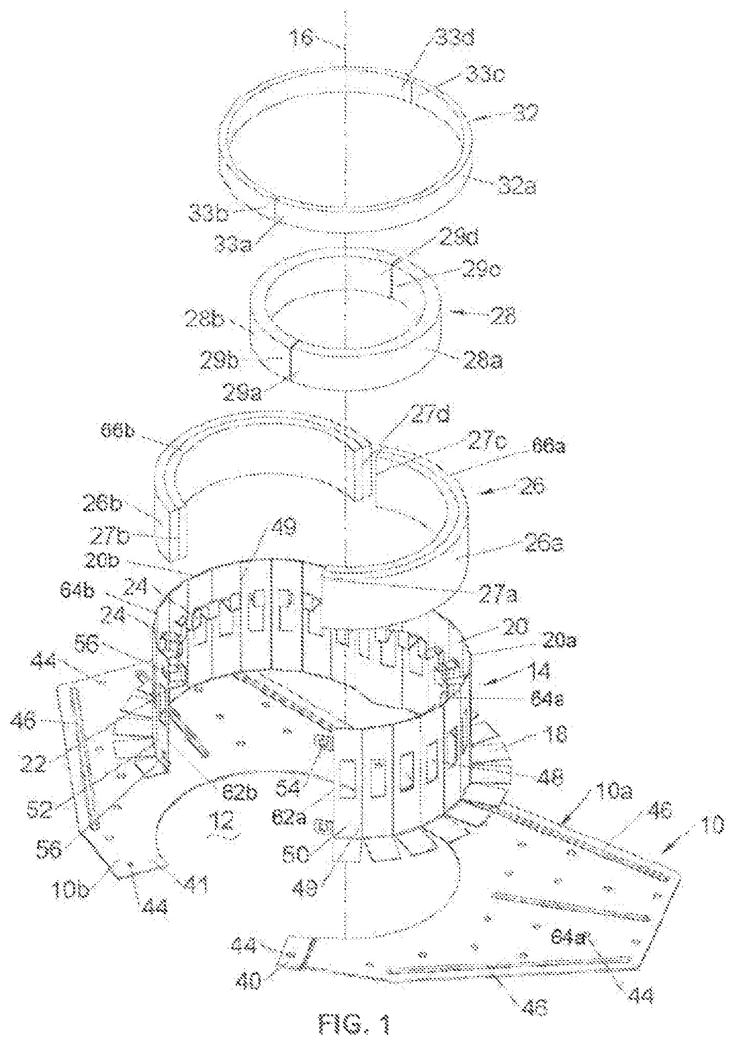 Patent US12090352 — Fire stop assembly for concrete structures — Figure 1