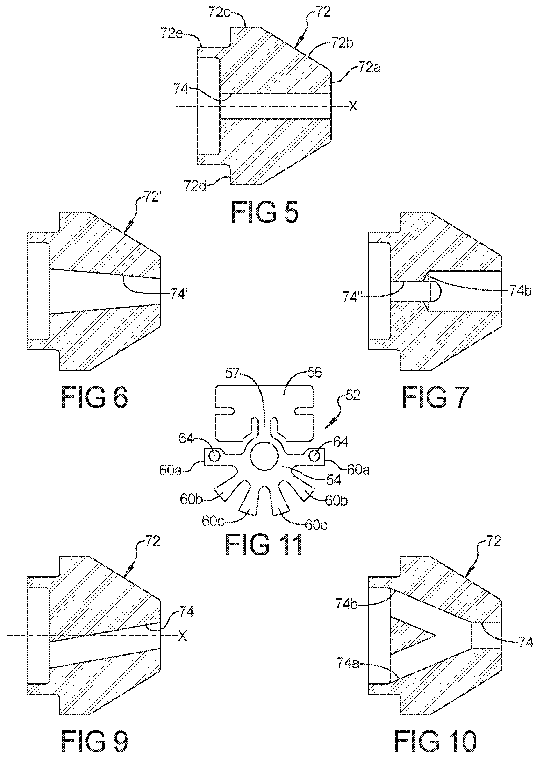 Patent US12090355 Figure 5 – Concealed horizontal sidewall sprinkler