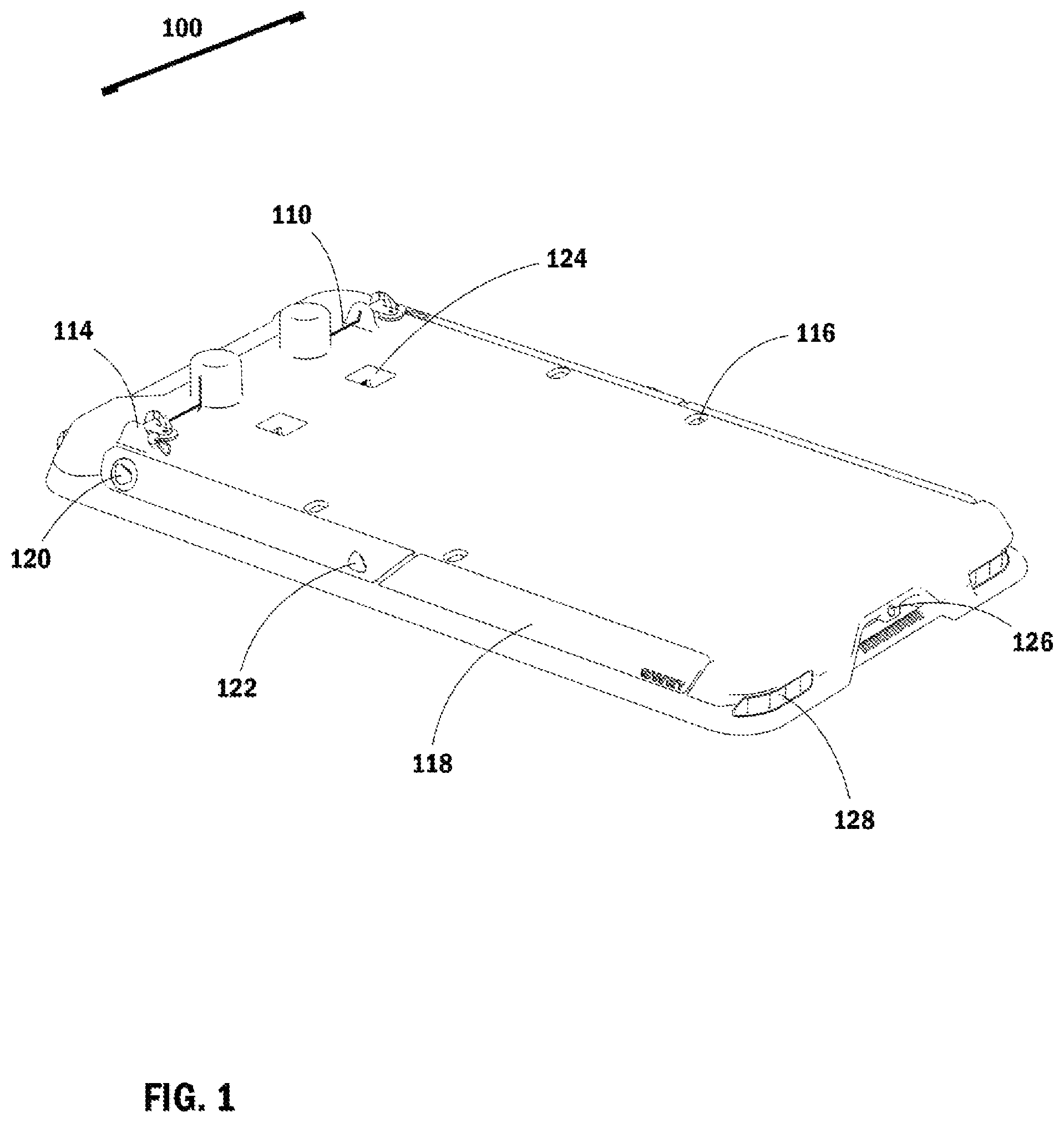 Patent US12090359 — Electromagnetic resistance smart gym having quick attach pulleys and interchangeable attachments — Figure 1