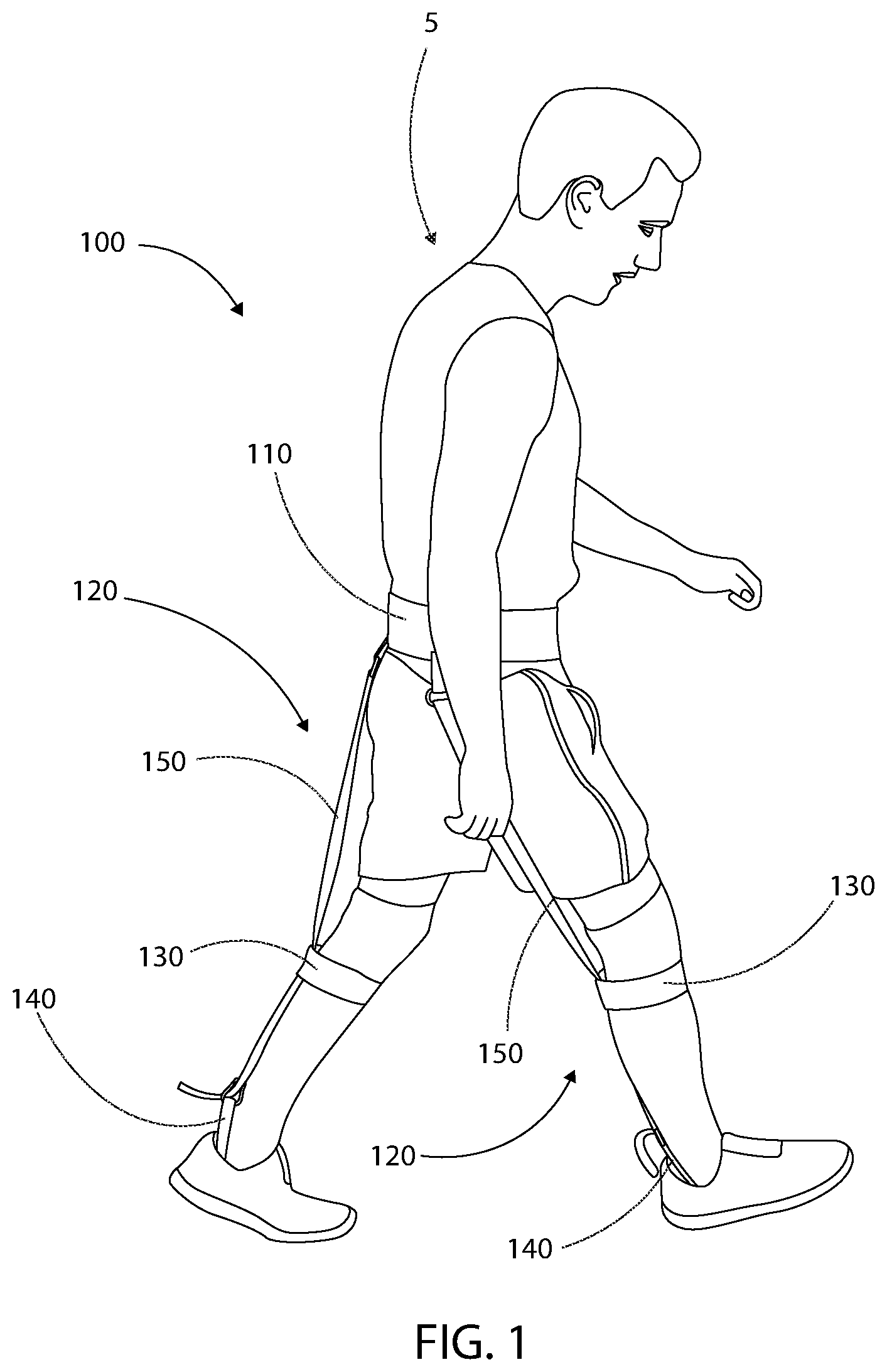 Patent US12090360 — Wearable resistance apparatus — Figure 1