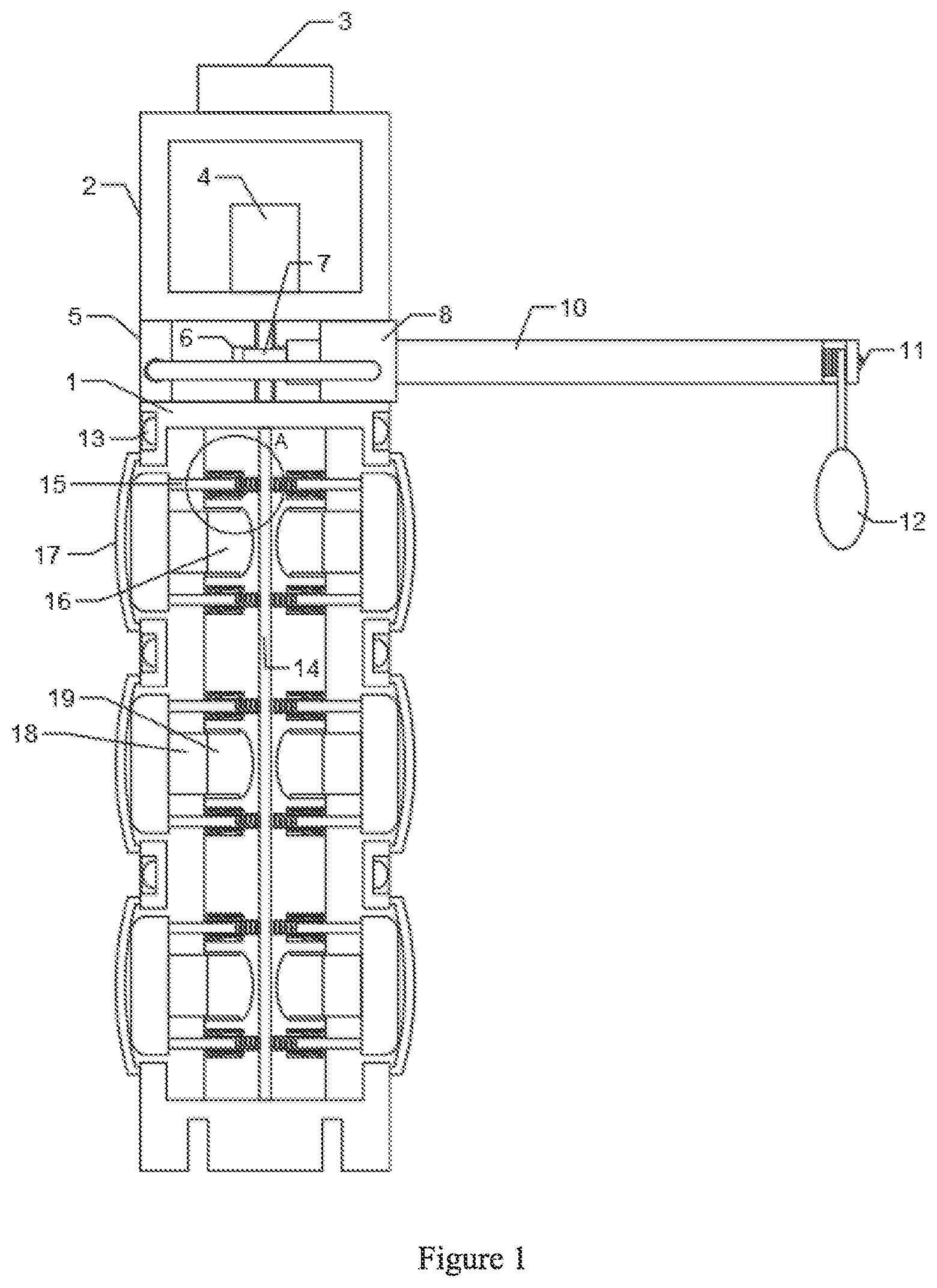 Patent US12090380 — Combat training equipment — Figure 1