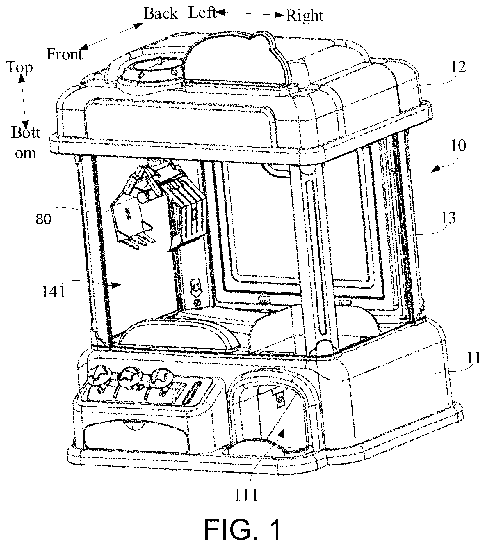 Patent US12090415 — Crane machine — Figure 1