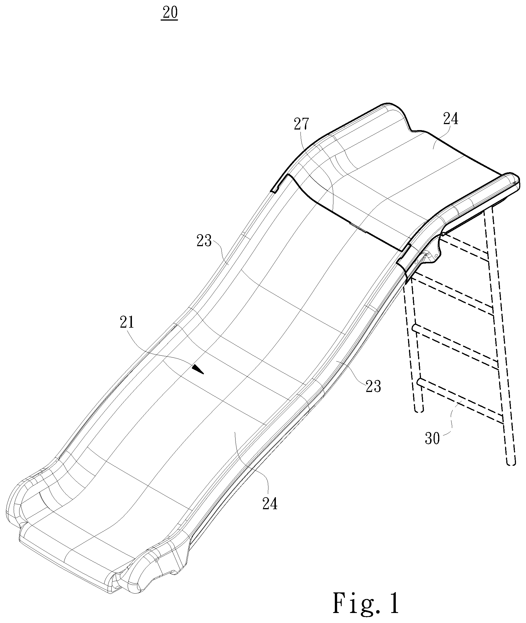 Patent US12090416 — Assembled slide — Figure 1