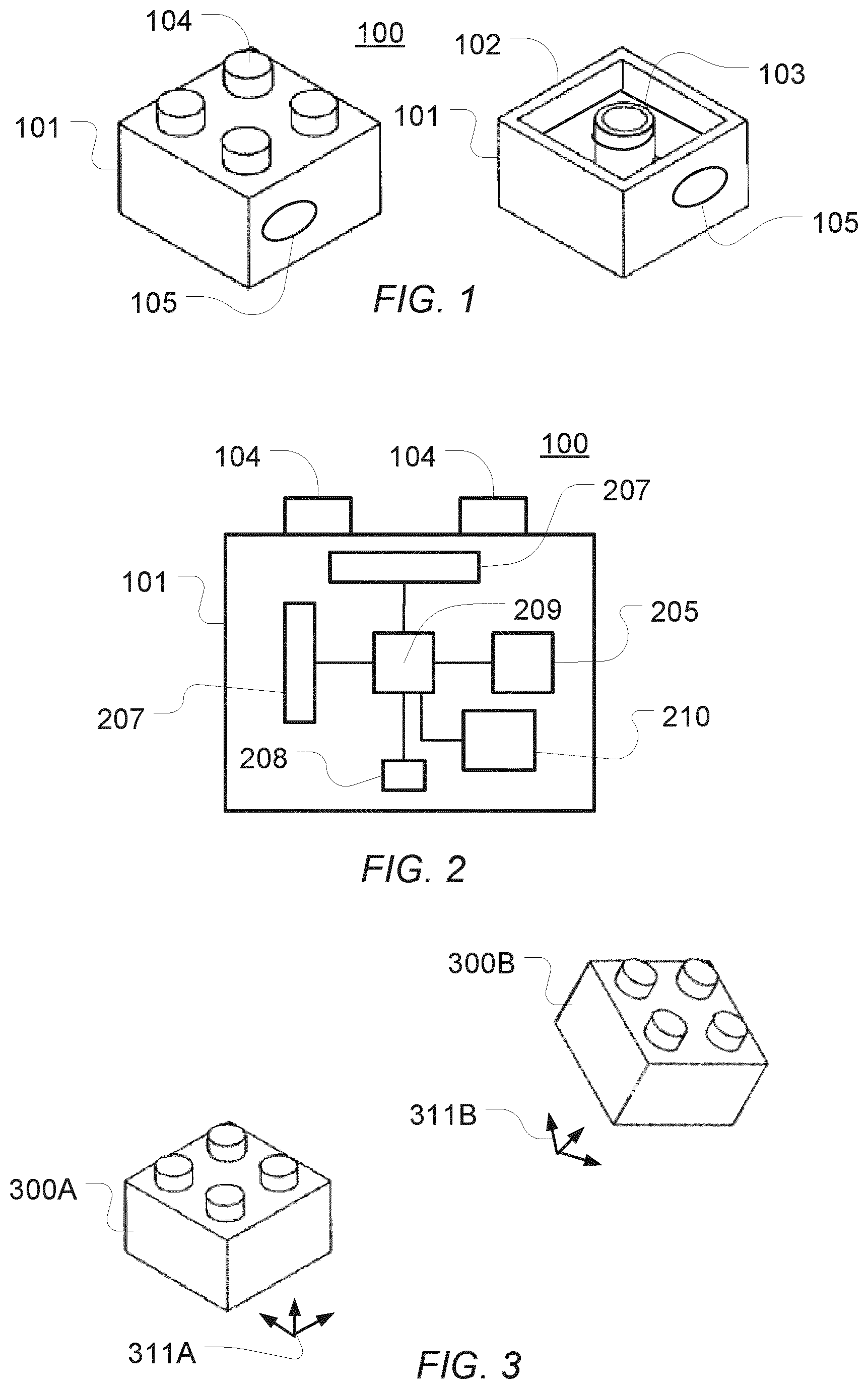 Patent US12090419 — Modular toy system with electronic toy modules — Figure 1