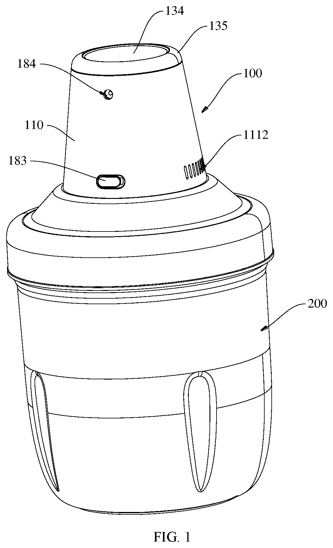 Patent US12090422 Figure 1 – Device for removing bubbles in drip adhesive