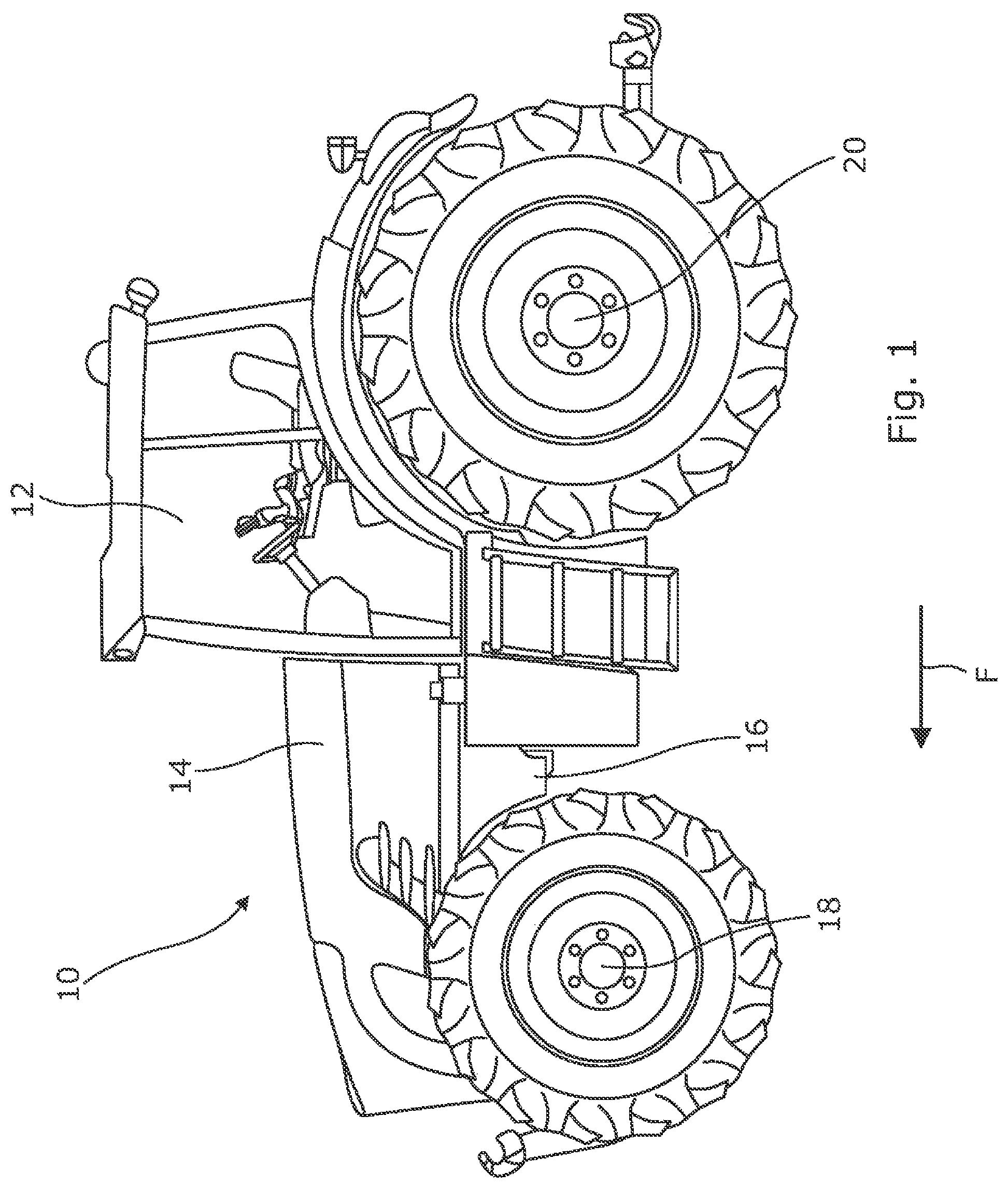 Patent US12090439 — Self-cleaning air filter system — Figure 1
