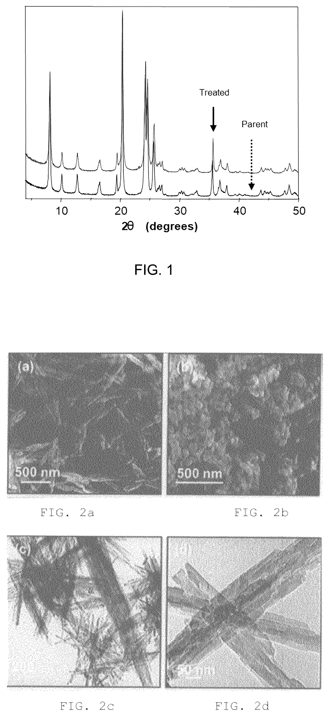 Patent US12090471 — Post-synthetic downsizing zeolite-type crystals and/or agglomerates thereof to nanosized particles — Figure 1
