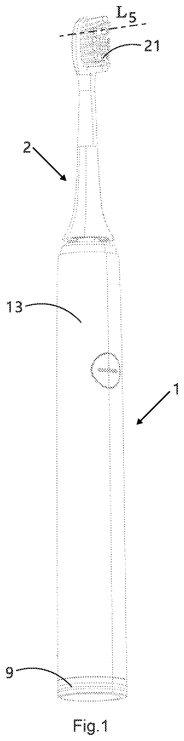 Patent US12090515 — Acoustic wave type electric cleaning care appliance and pressure alarm device for same — Figure 1
