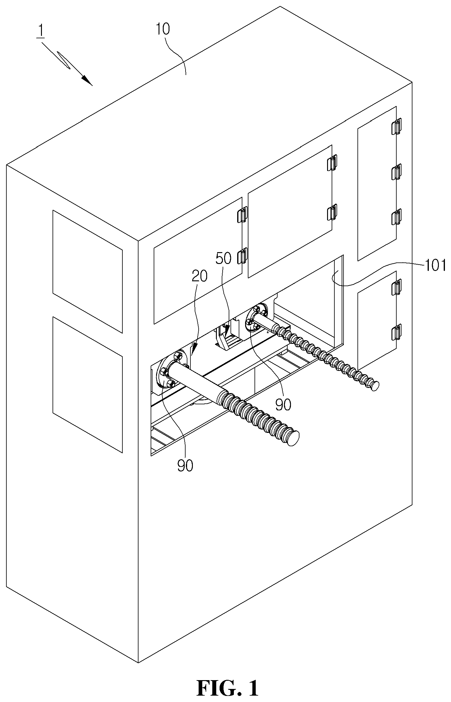 Patent US12090528 — Apparatus and method for automatic clean connection — Figure 1