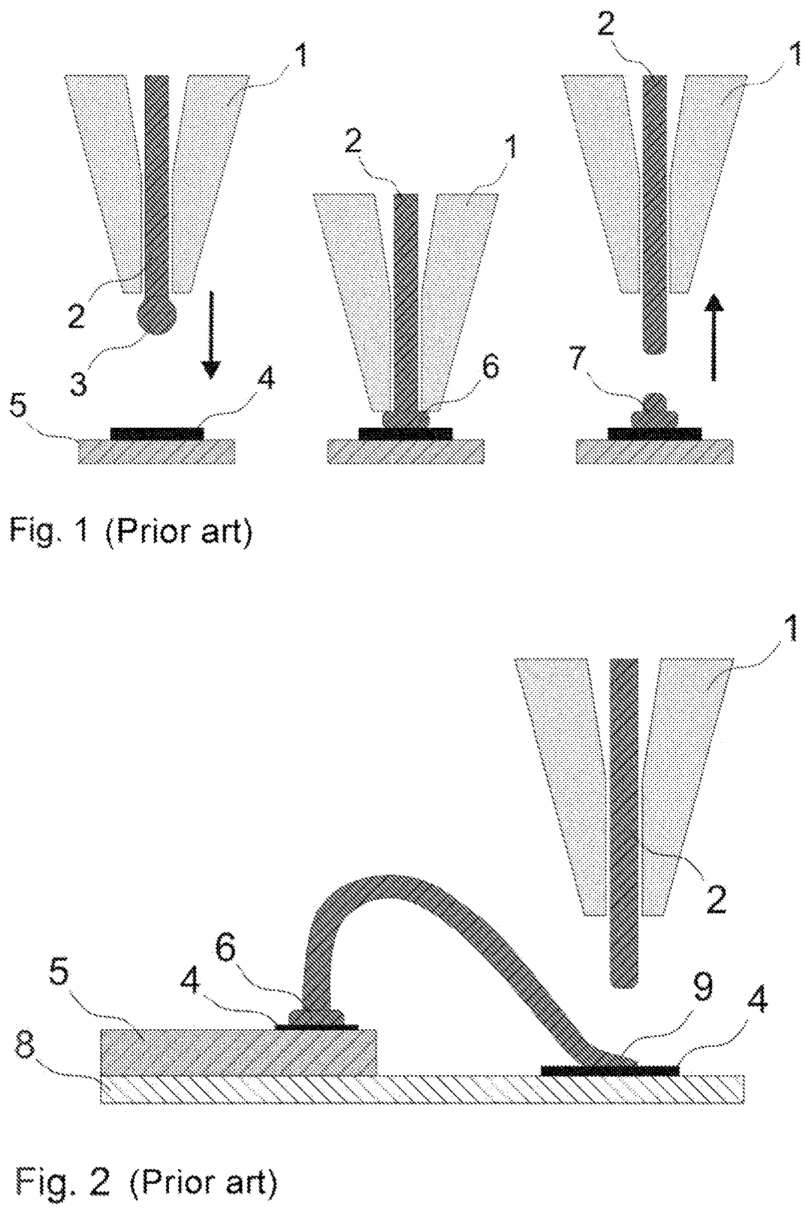 Patent US12090568 — Arrangement and method for mechanically and electrically contacting a glow wire of a thermal radiation source made of refractory metal for semiconductor and microsystem technology — Figure 1