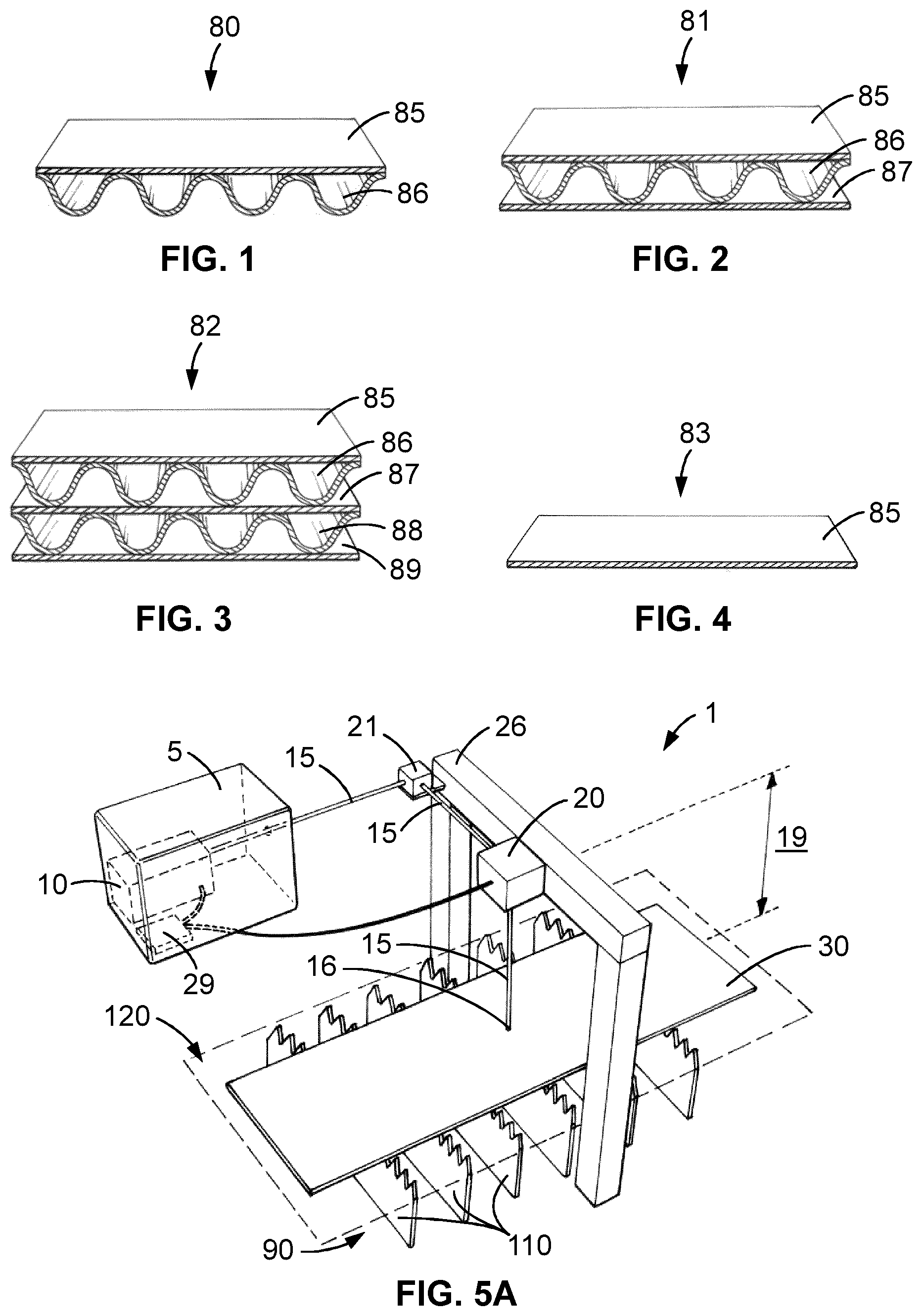 Patent US12090571 — Apparatus and method for processing cardboard — Figure 1