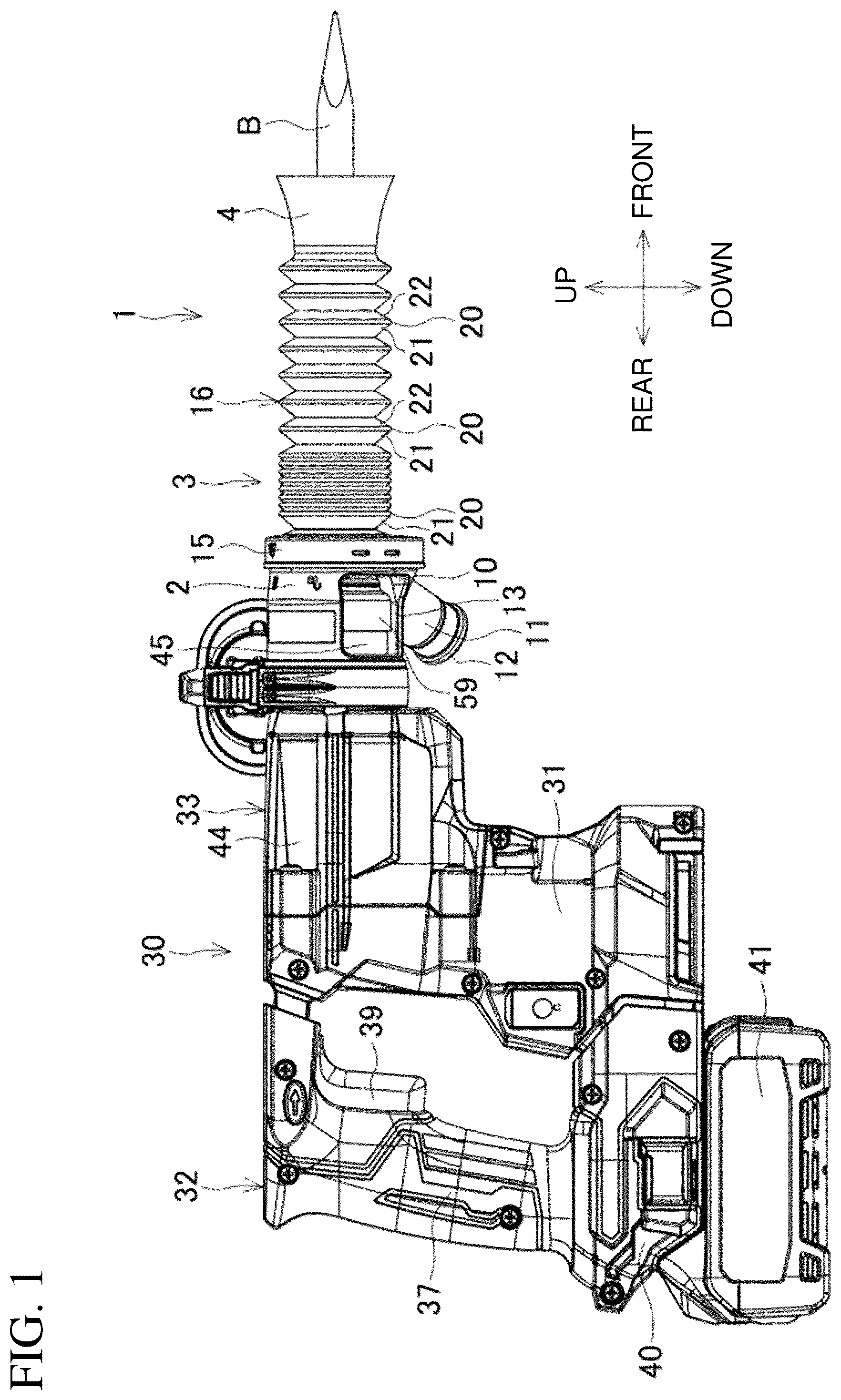 Patent US12090591 — Dust collection cup and power tool — Figure 1