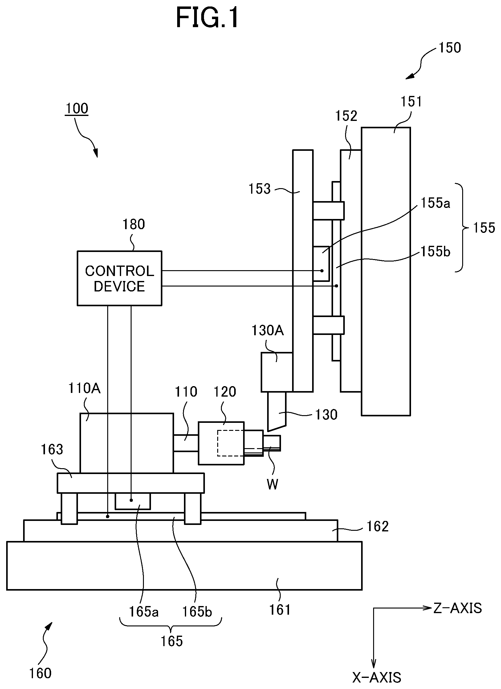 Patent US12090596 — Control device for machine tool and machine tool — Figure 1