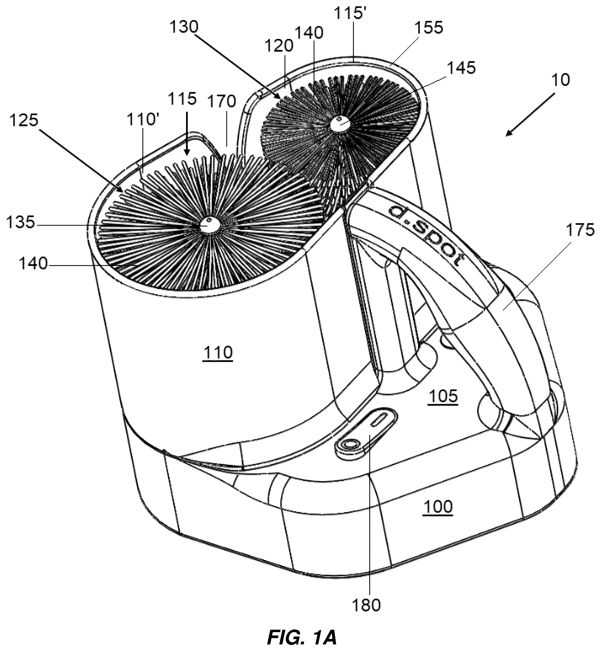Patent US12090598 — Glassware polishing system — Figure 1