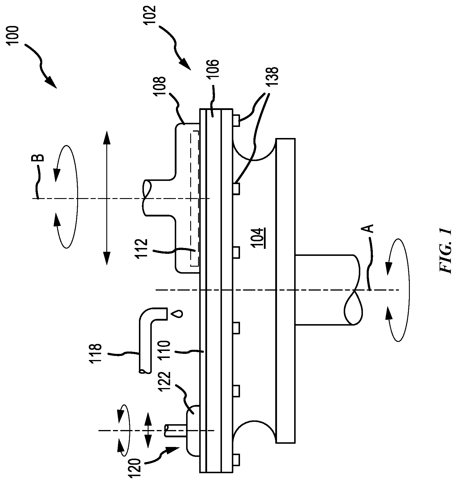 Patent US12090600 — Face-up wafer electrochemical planarization apparatus — Figure 1