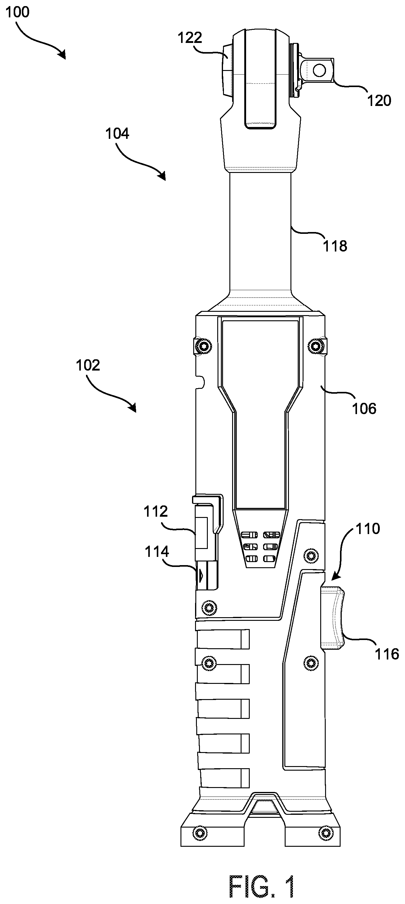 Patent US12090606 — Tool and motor anti-rotation — Figure 1