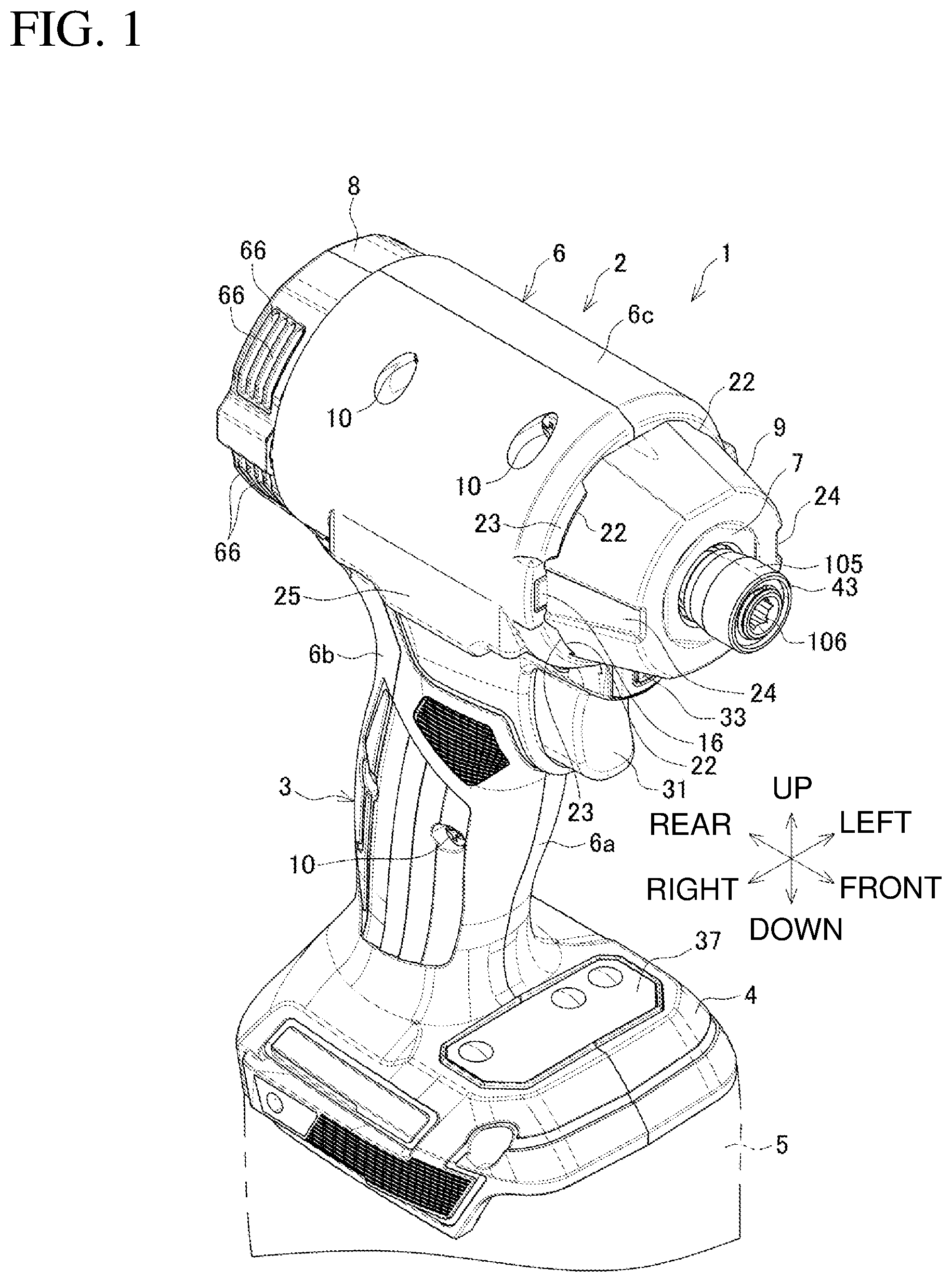 Patent US12090607 — Oil pulse tool — Figure 1