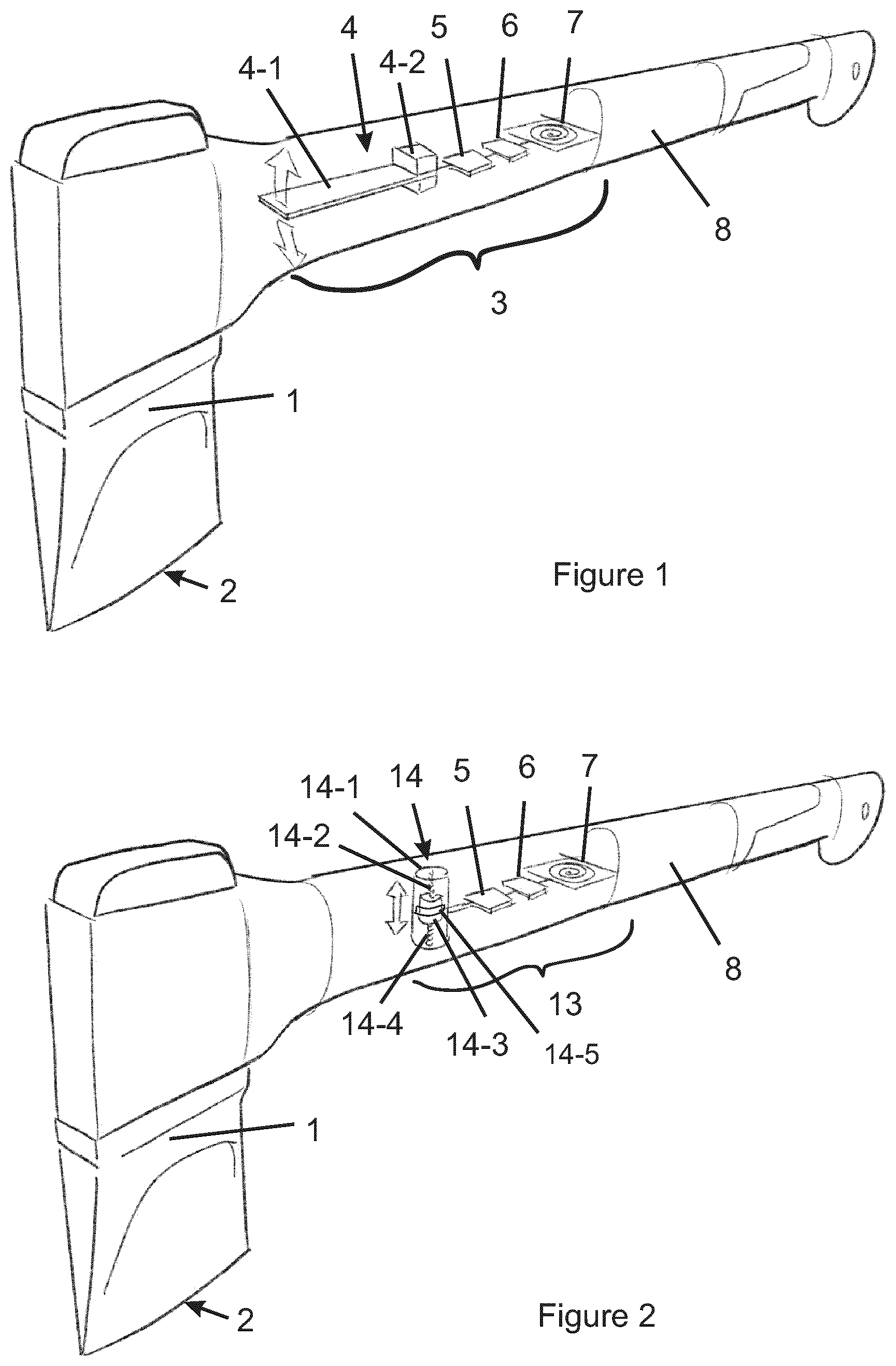 Patent US12090616 — Tool with counter device — Figure 1