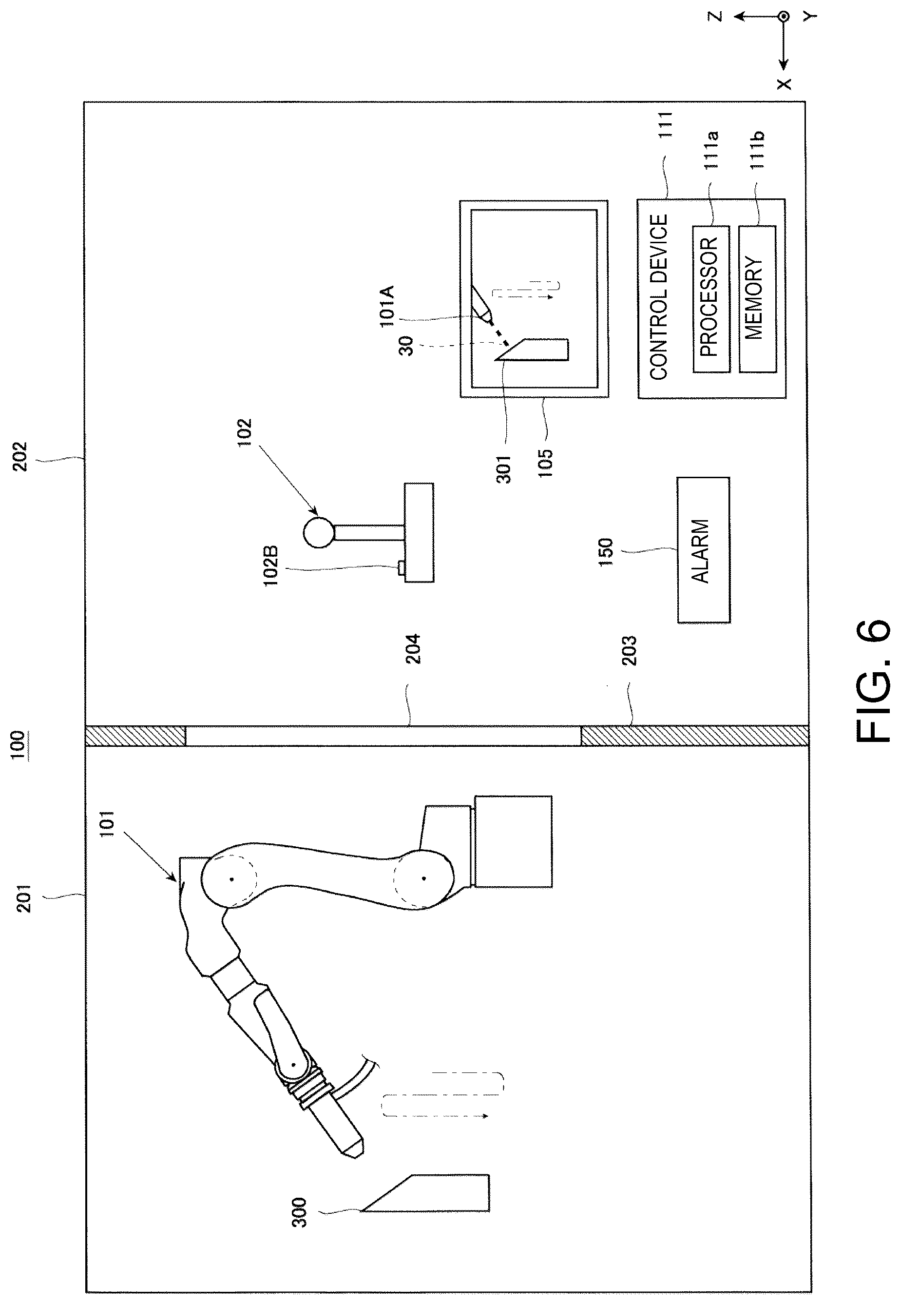 Patent US12090630 Figure 6 – Robot system