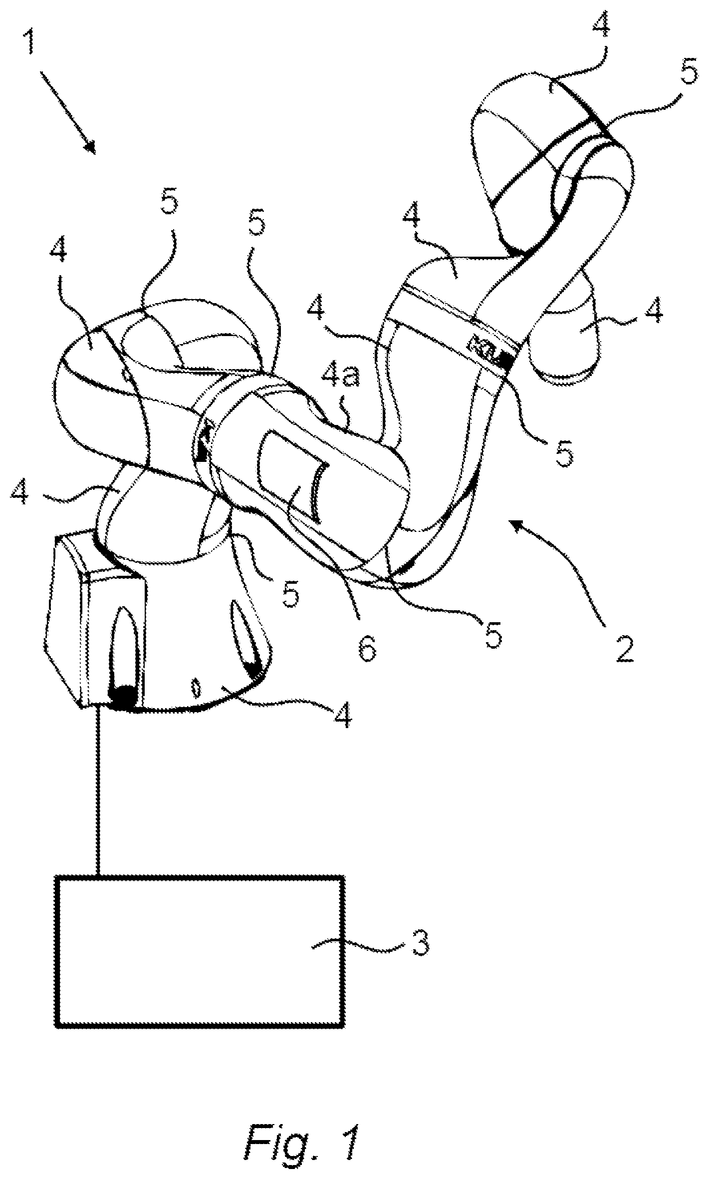 Patent US12090631 — Robotic arm comprising a human-machine interface — Figure 1