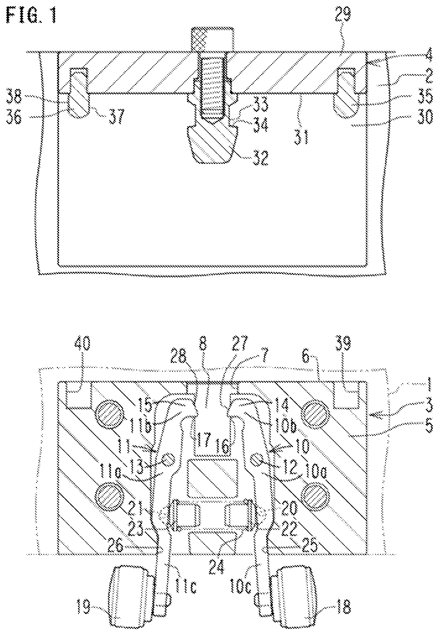Patent US12090639 — Attaching/detaching structure — Figure 1