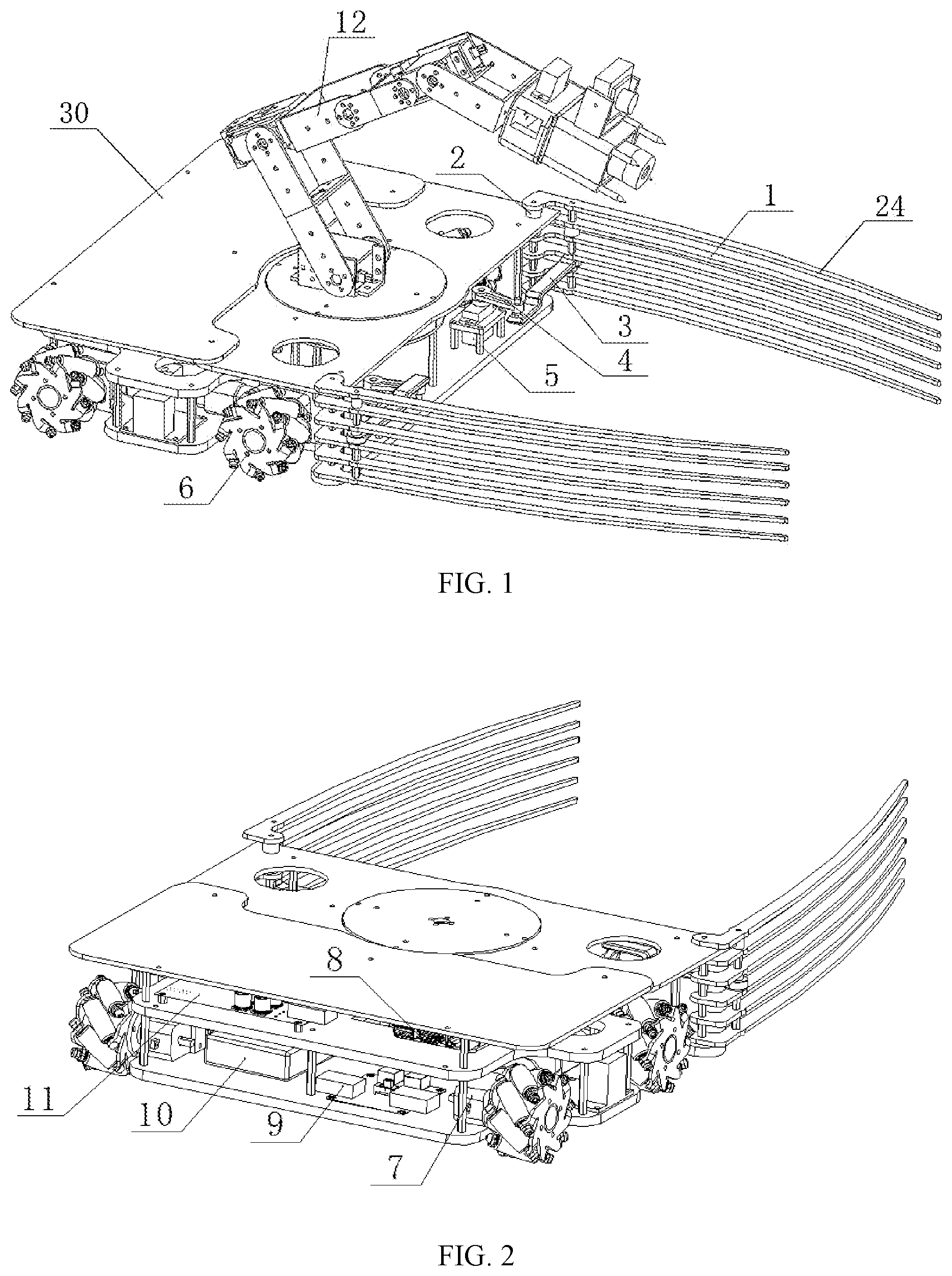 Patent US12090641 — Intelligent garbage sorting robot — Figure 1