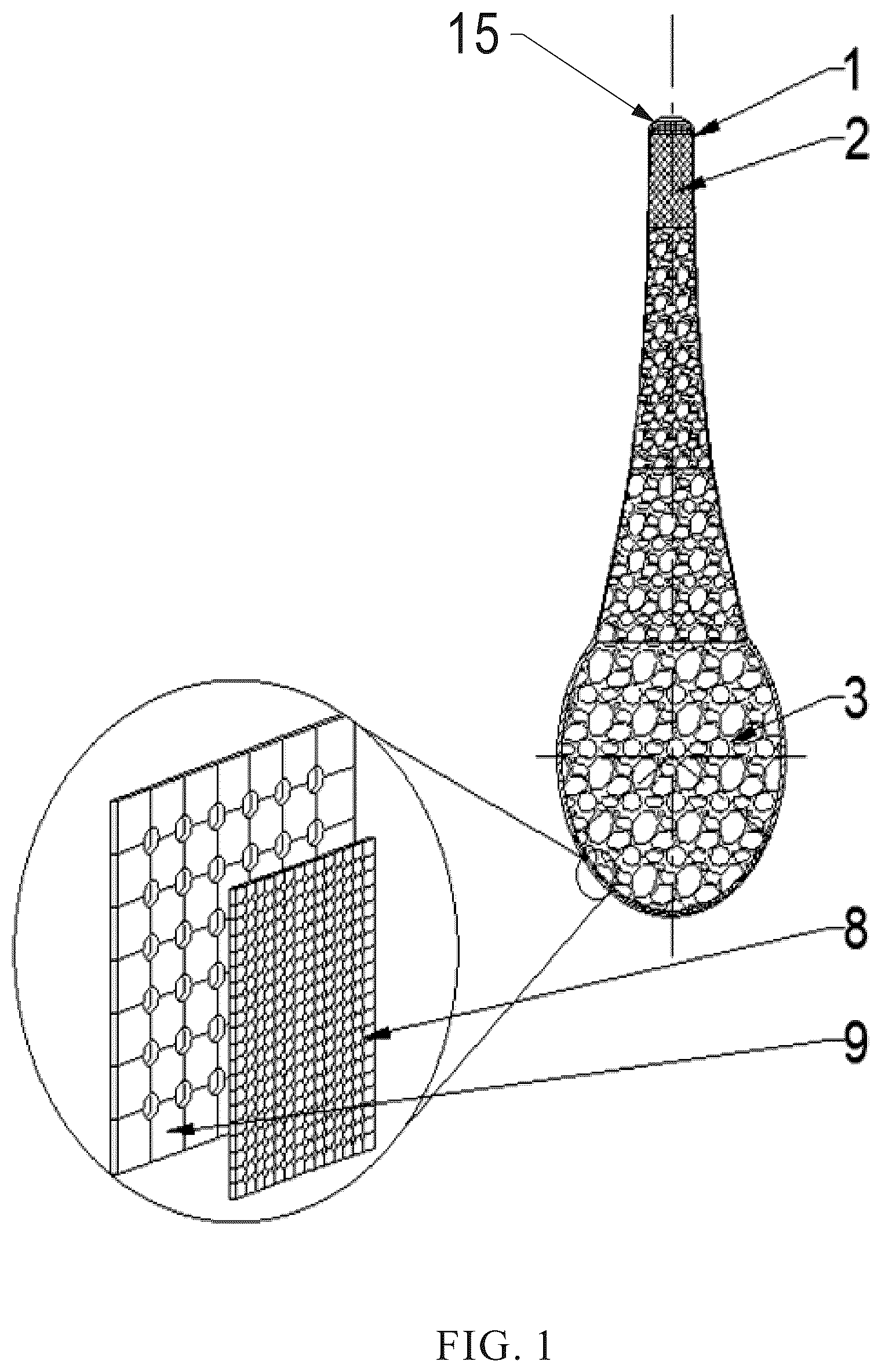 Patent US12090648 — Bionic sweat gland and bionic skin — Figure 1