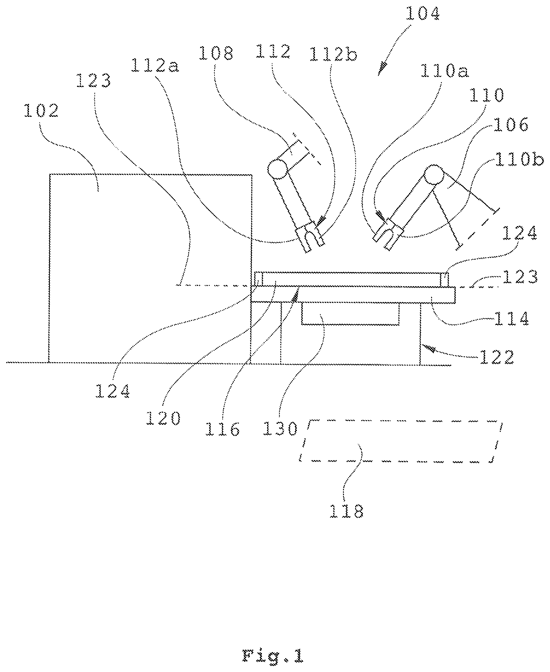 Patent US12090659 — Table, a method and a system for handling beam-cut parts — Figure 1