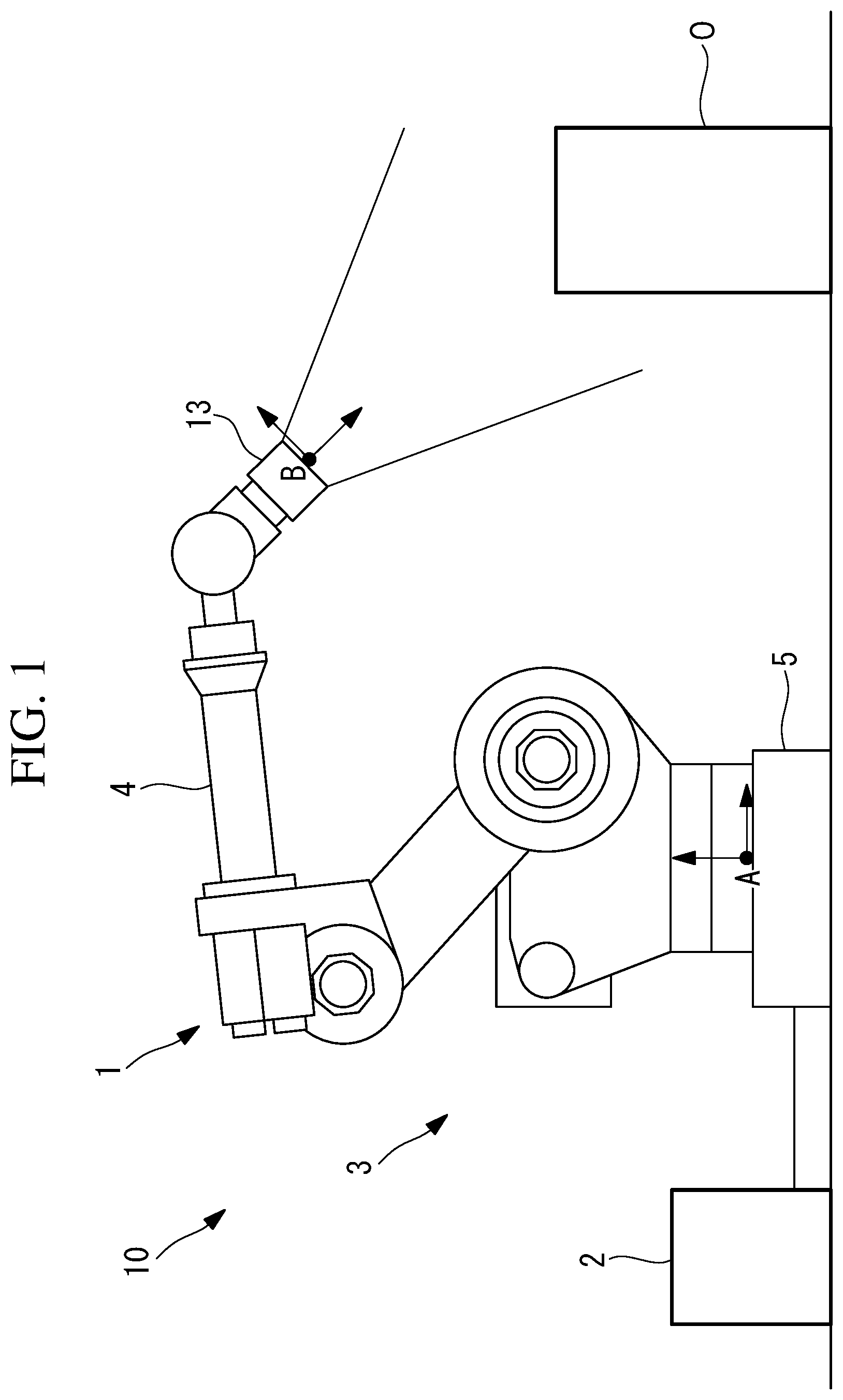 Patent US12090664 — Interference avoidance device and robot system — Figure 1