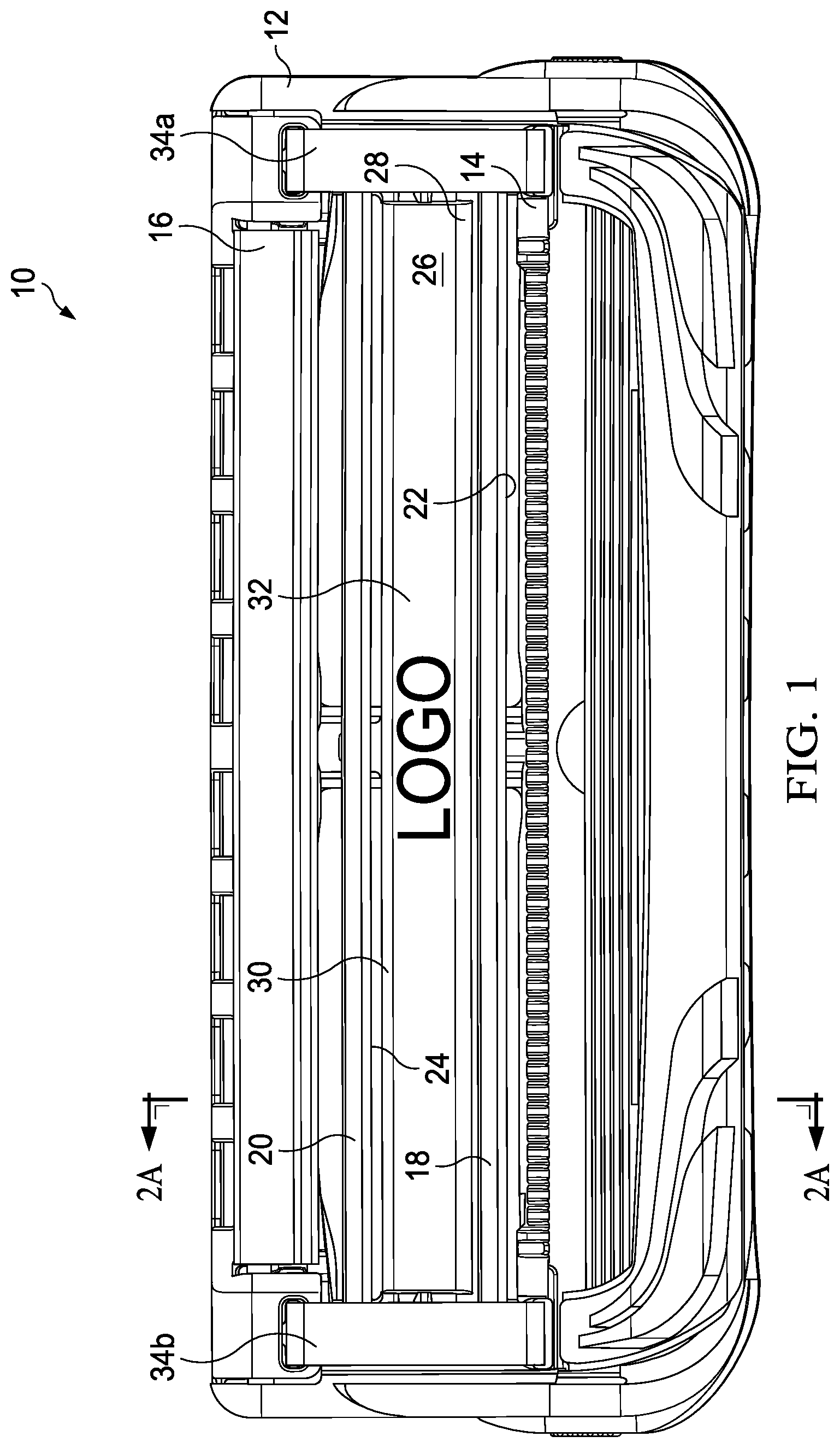 Patent US12090676 — Shaving razor cartridge — Figure 1