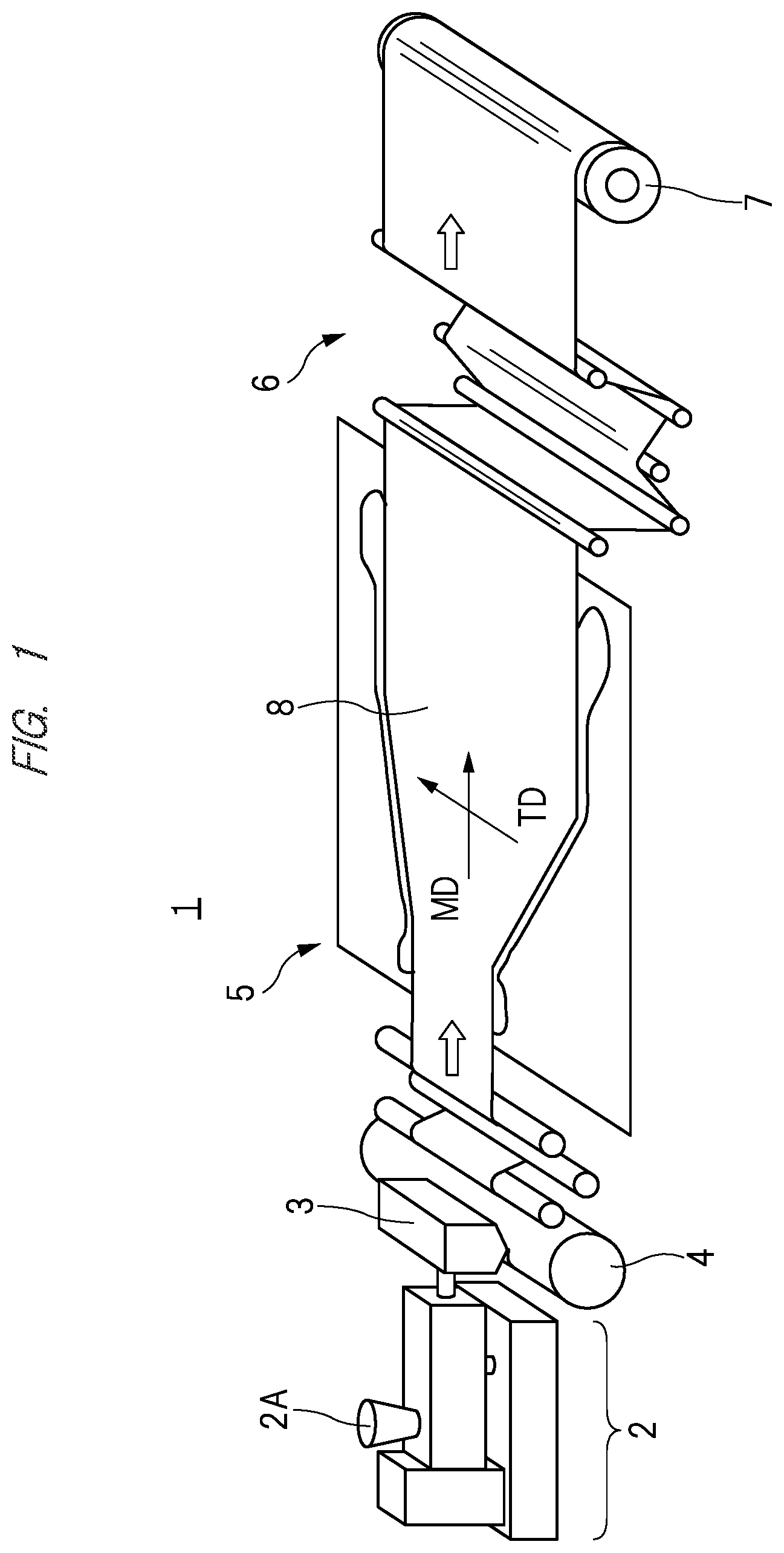 Patent US12090688 — Stretching apparatus and parts replacement method of stretching apparatus — Figure 1