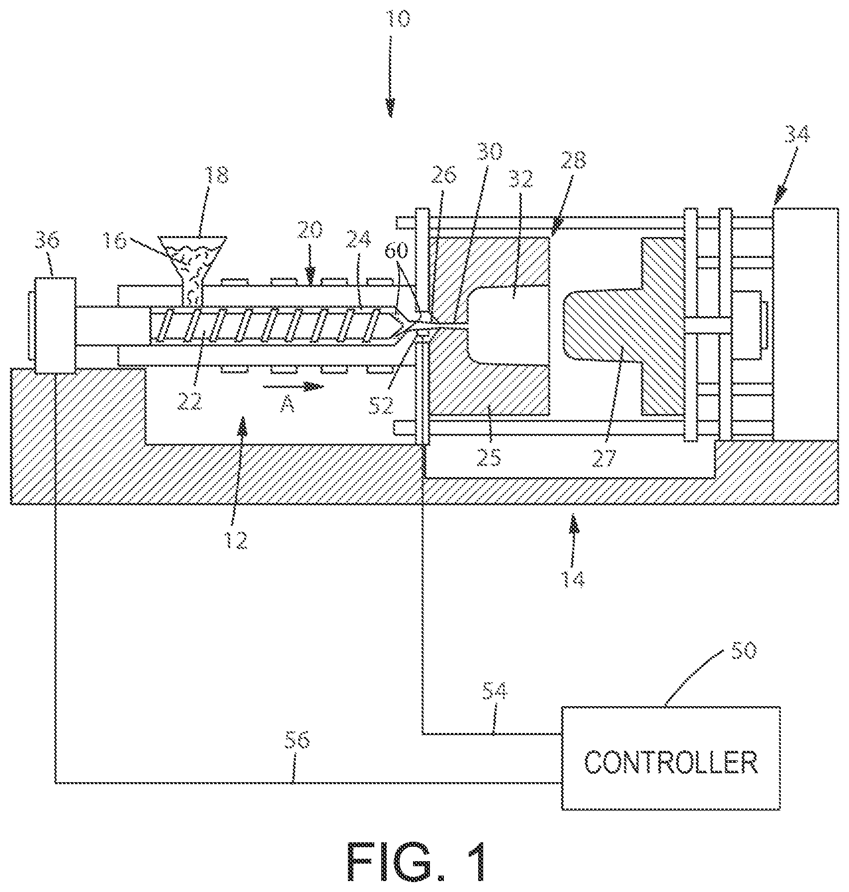 Patent US12090697 Figure 1 – Method of injection molding with down cavity detection