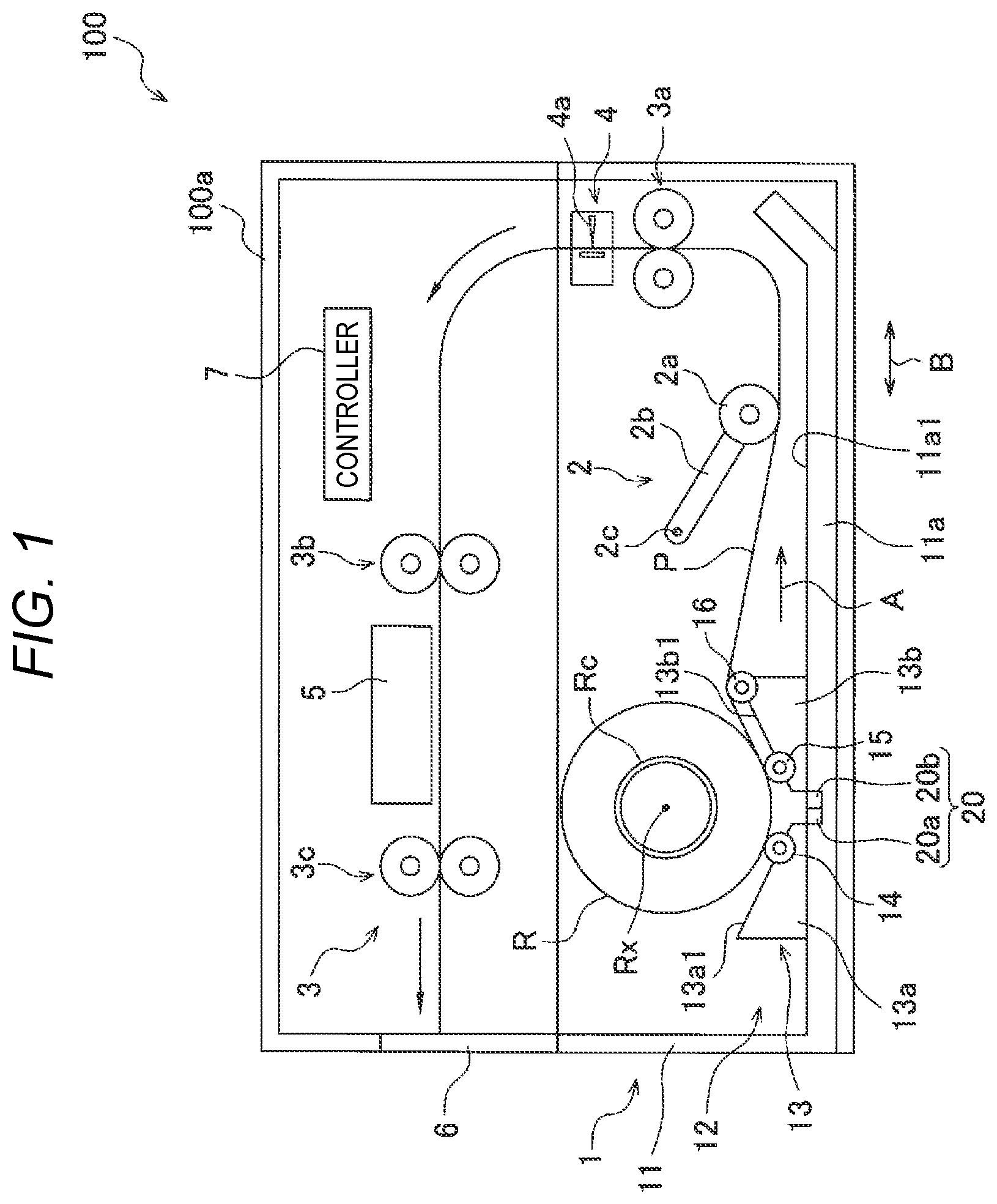 Patent US12090753 — Medium cassette and image recording apparatus — Figure 1