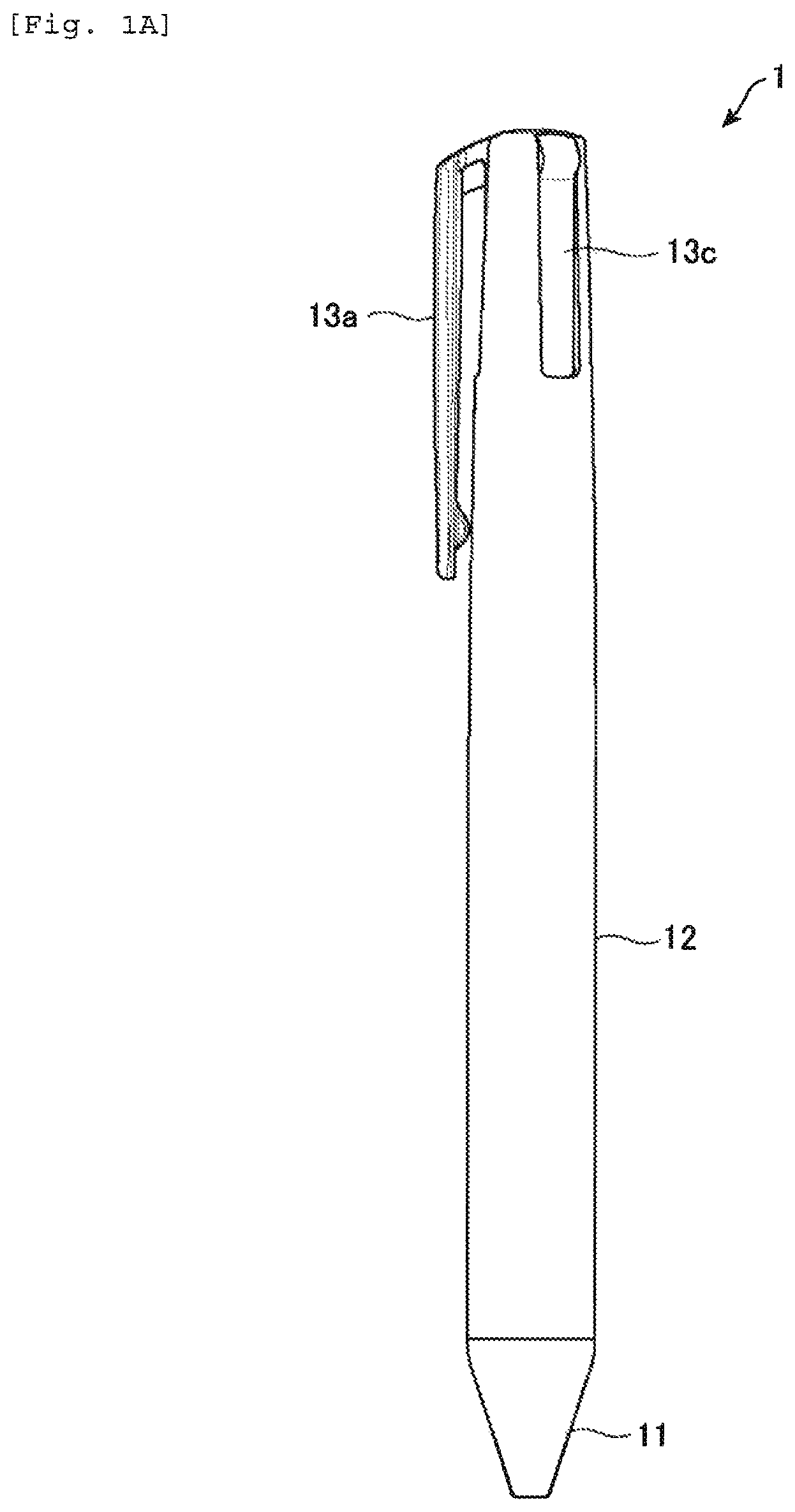 Patent US12090777 — Writing instrument refills and writing instrument — Figure 1