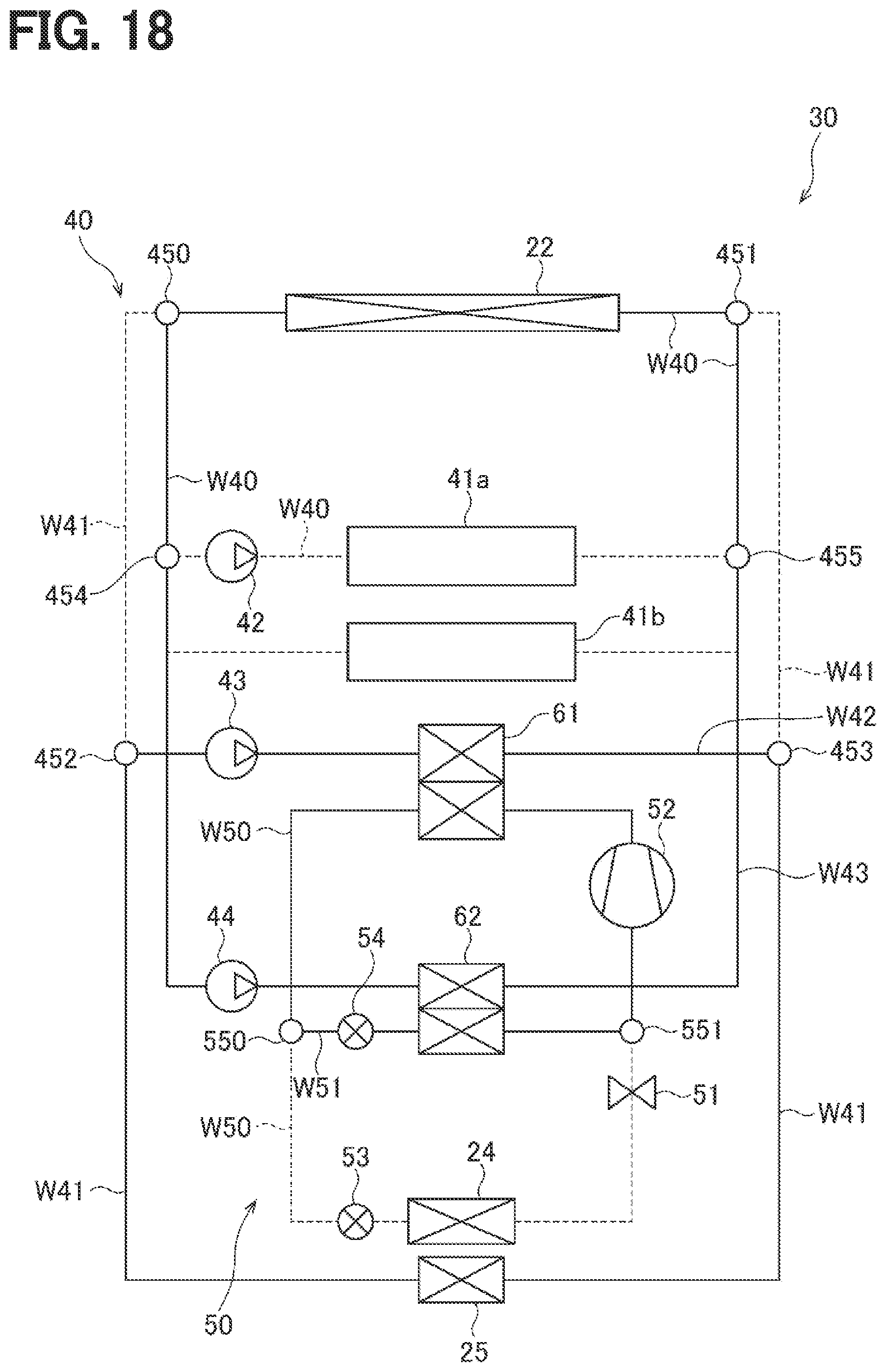 Patent US12090814 Figure 18 – Vehicle heat exchange system