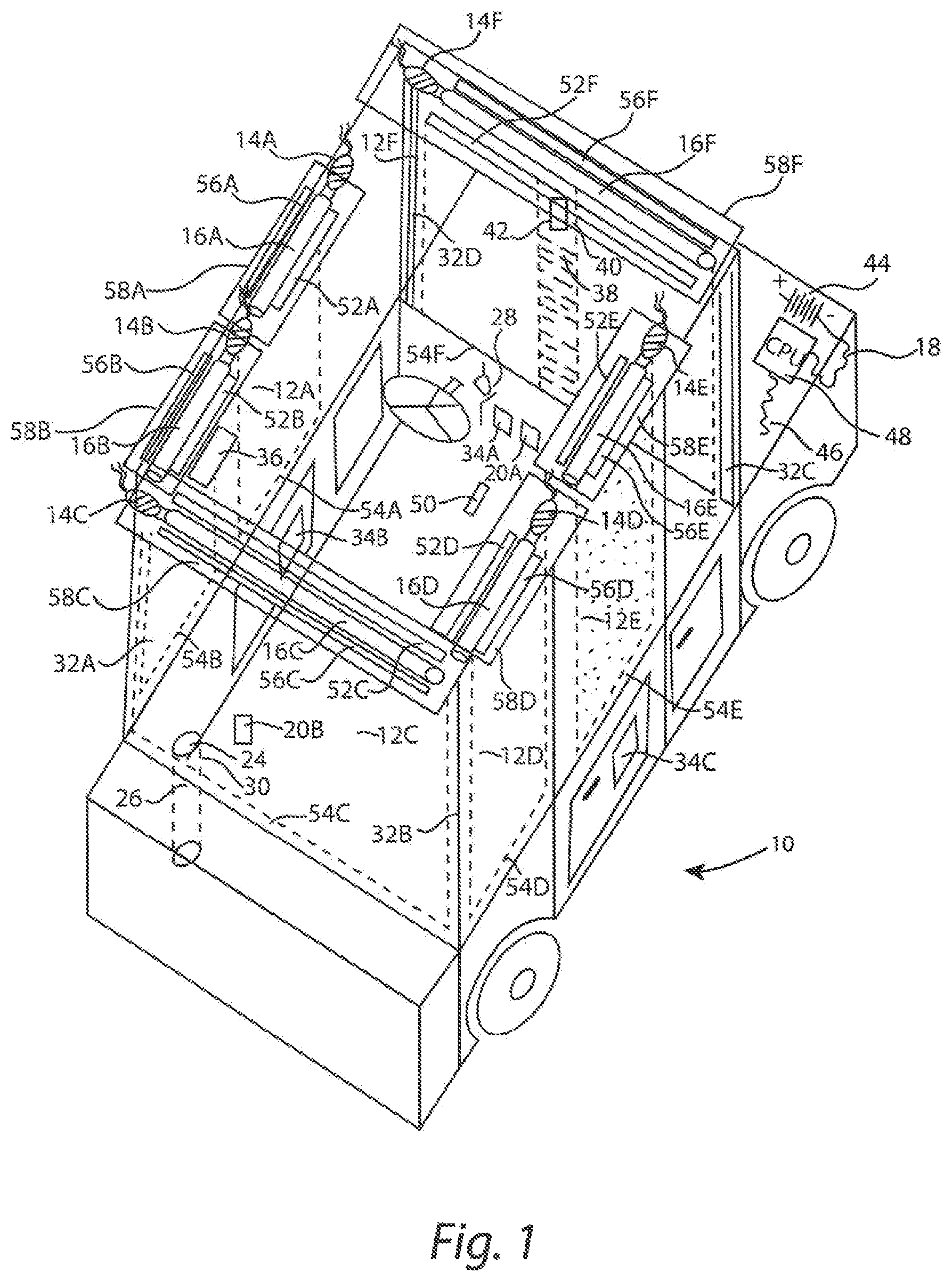 Patent US12090820 — Vehicle automatic window sunscreens — Figure 1