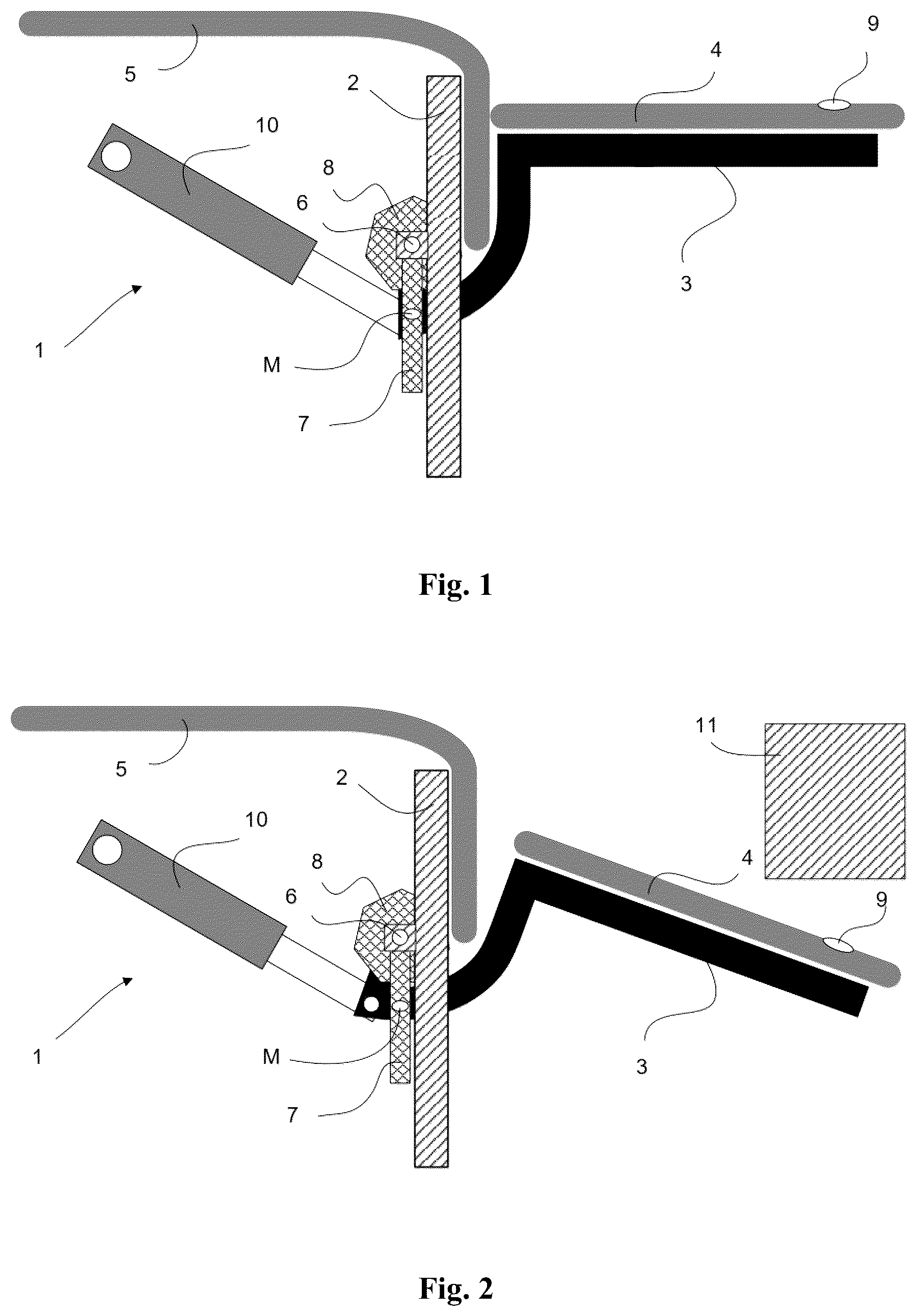 Patent US12090823 — Vehicle door hinge for a vehicle door, a tailgate hinge, a side door hinge and a vehicle — Figure 1
